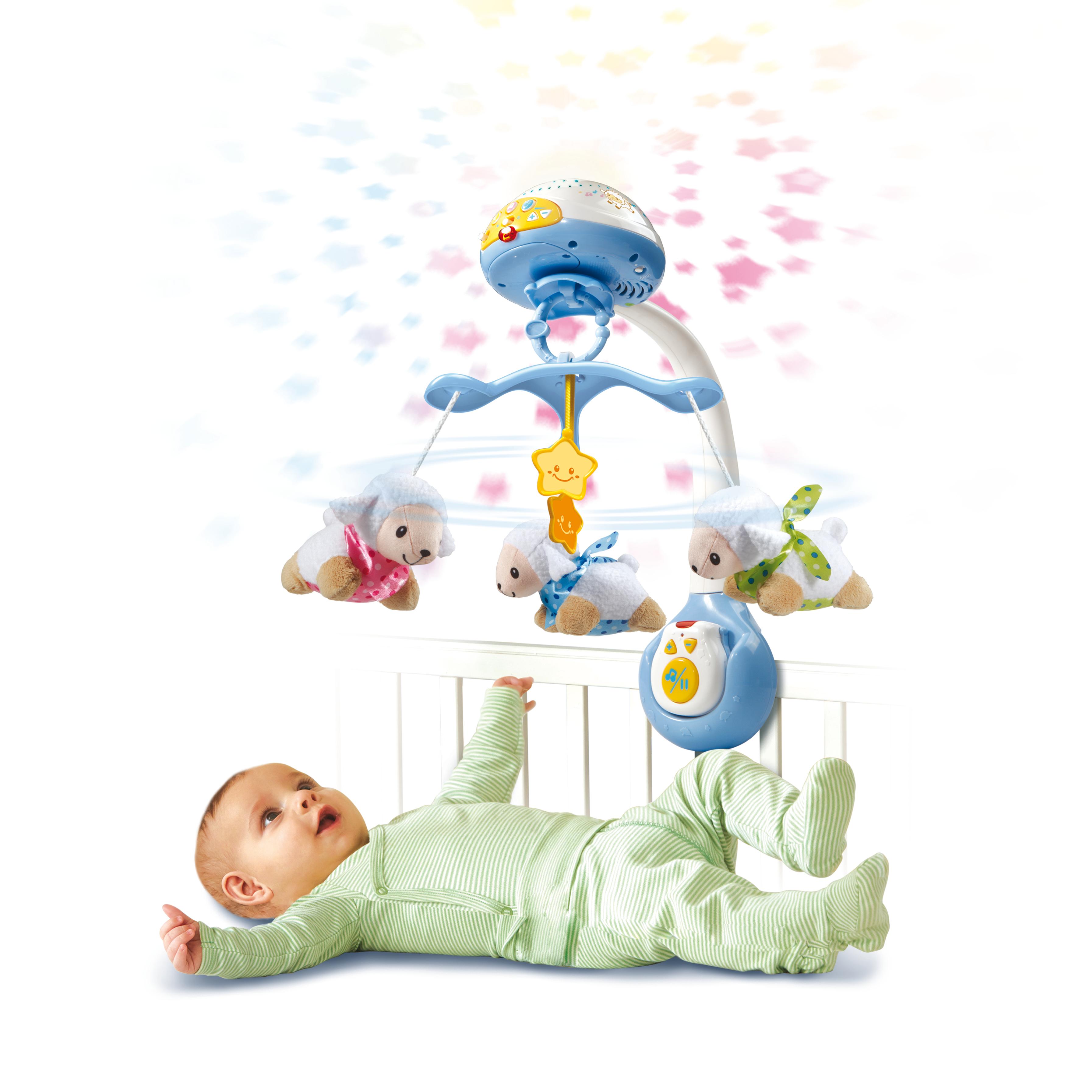Voir la diapositive 2 : VTECH Lumi Mobile Compte Mouton - Blue