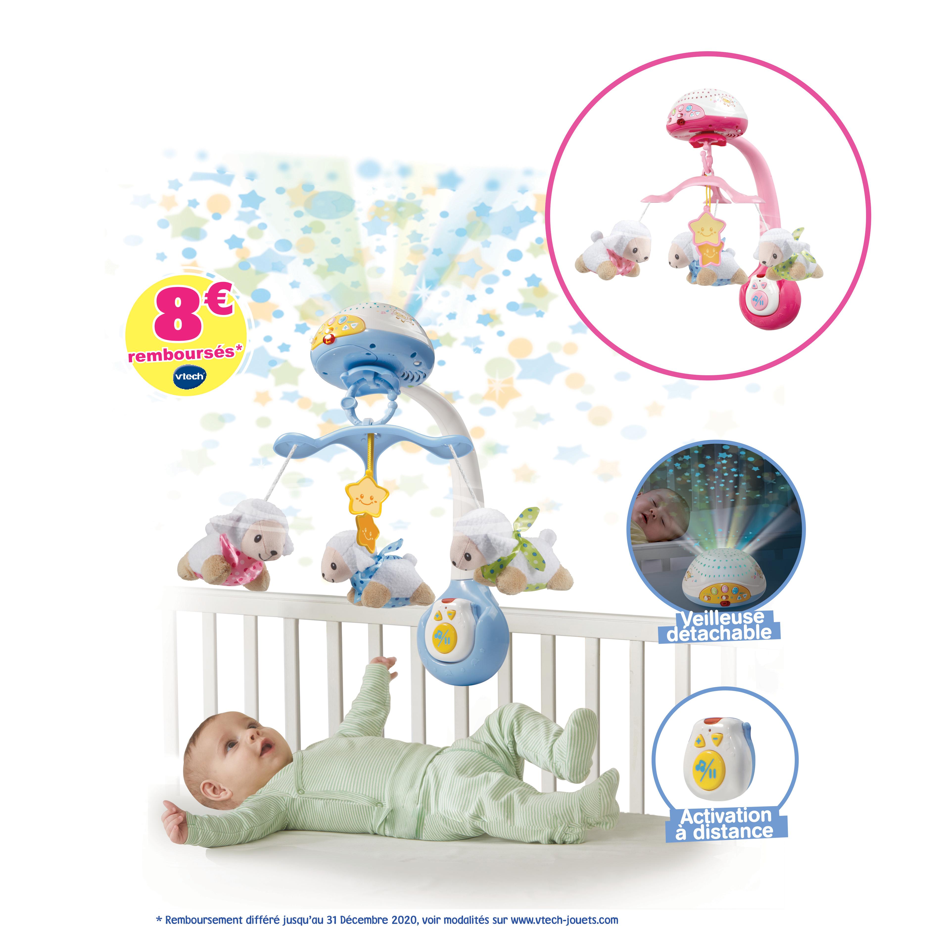 Voir la diapositive 8 : VTECH Lumi Mobile Compte Mouton - Blue