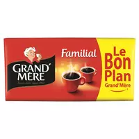 GRAND'MERE Café en grains familial 1kg pas cher 