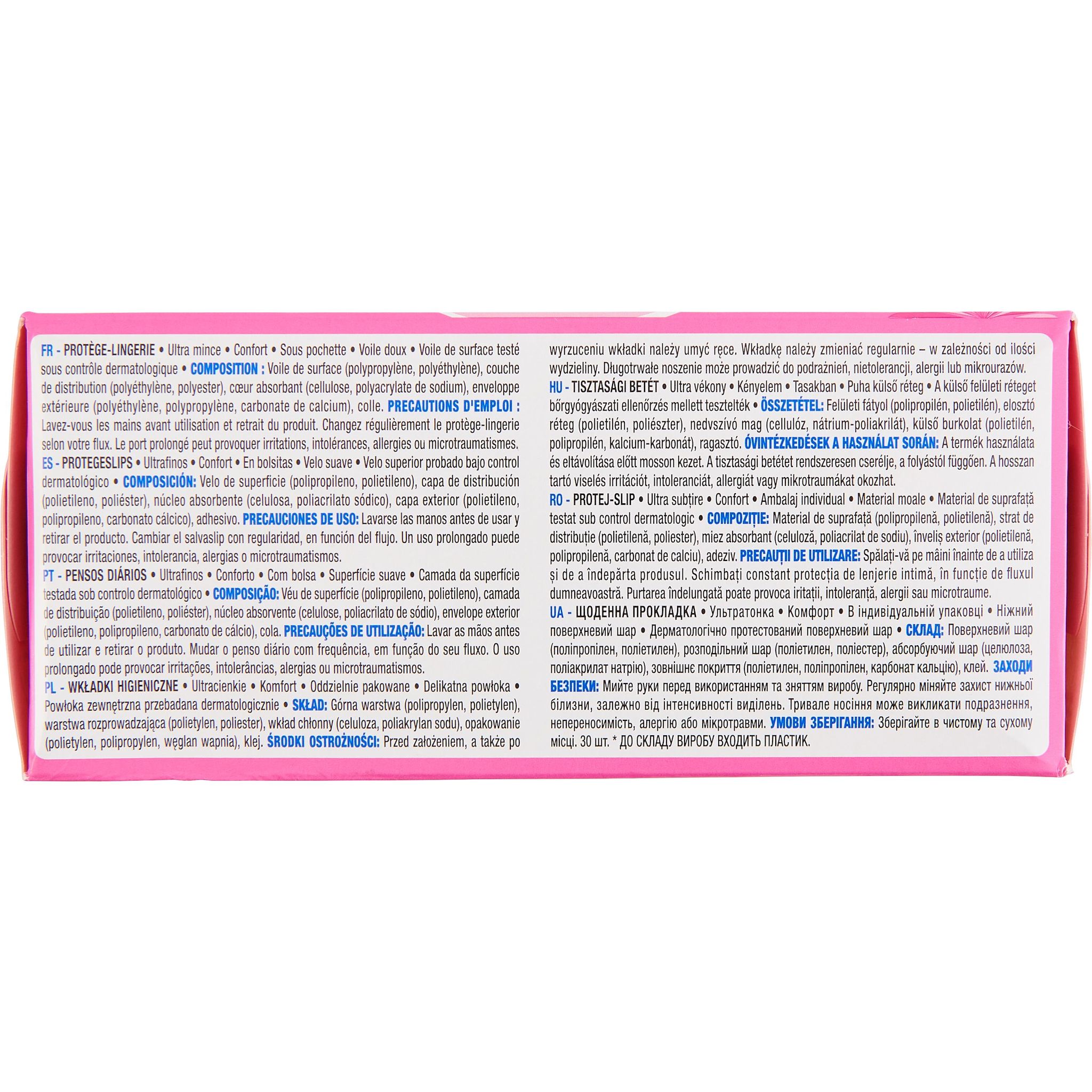 Voir la diapositive 2 : AUCHAN Protège-lingerie confort ultra mince 30 pièces