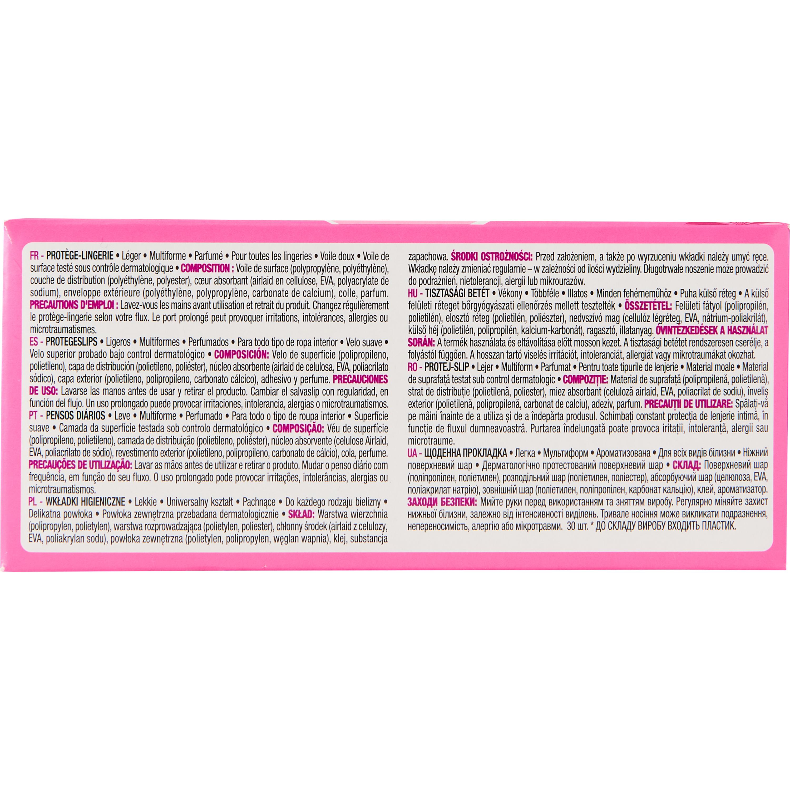 Voir la diapositive 7 : AUCHAN Protège lingerie light multiformes fresh x30