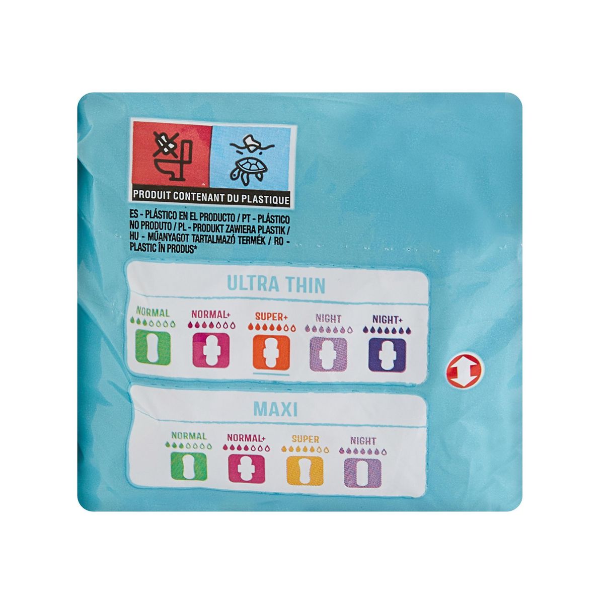 AUCHAN Serviettes hygiéniques avec ailettes super+ 12 serviettes