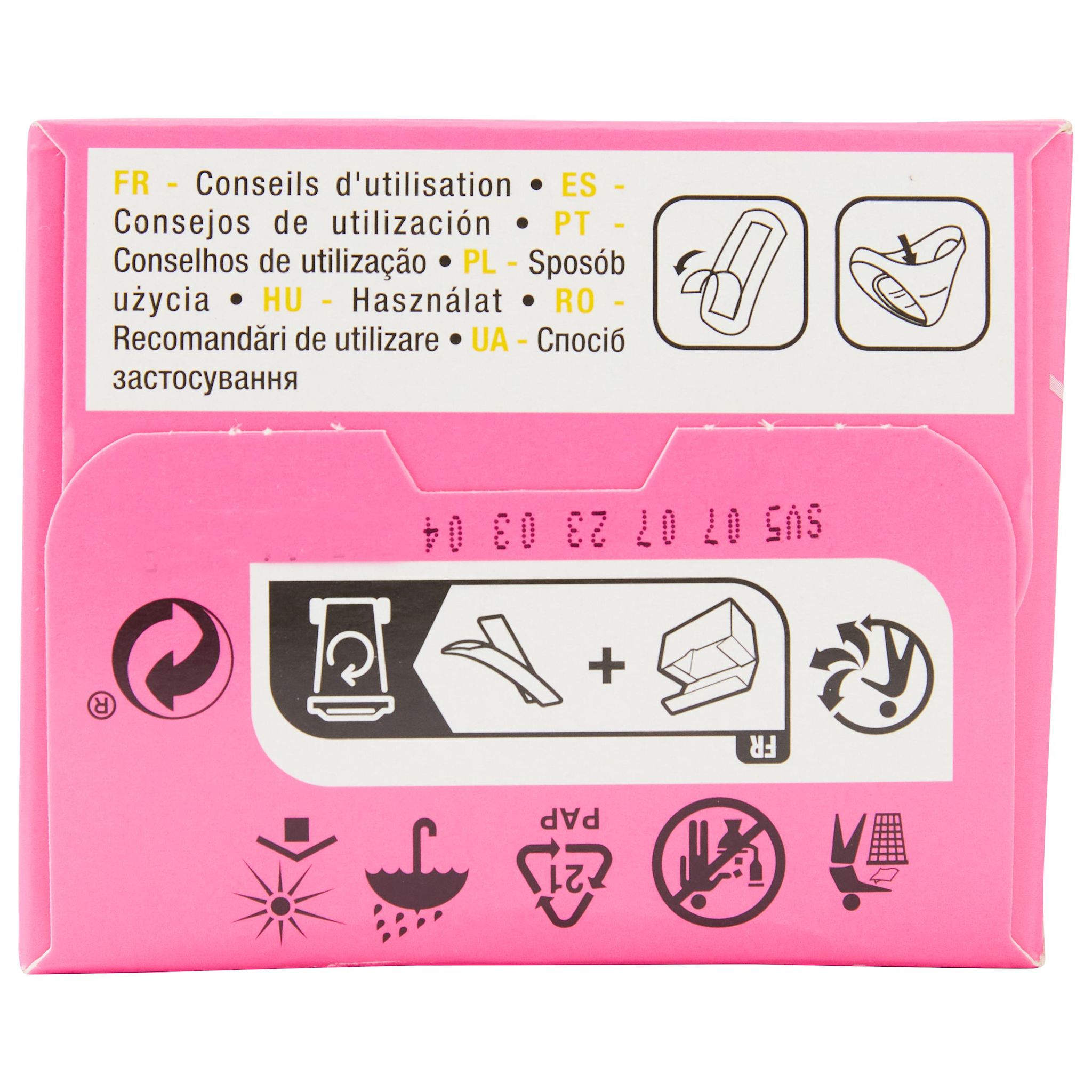 Voir la diapositive 5 : AUCHAN Protège-lingerie minces regular 30 protège-lingerie