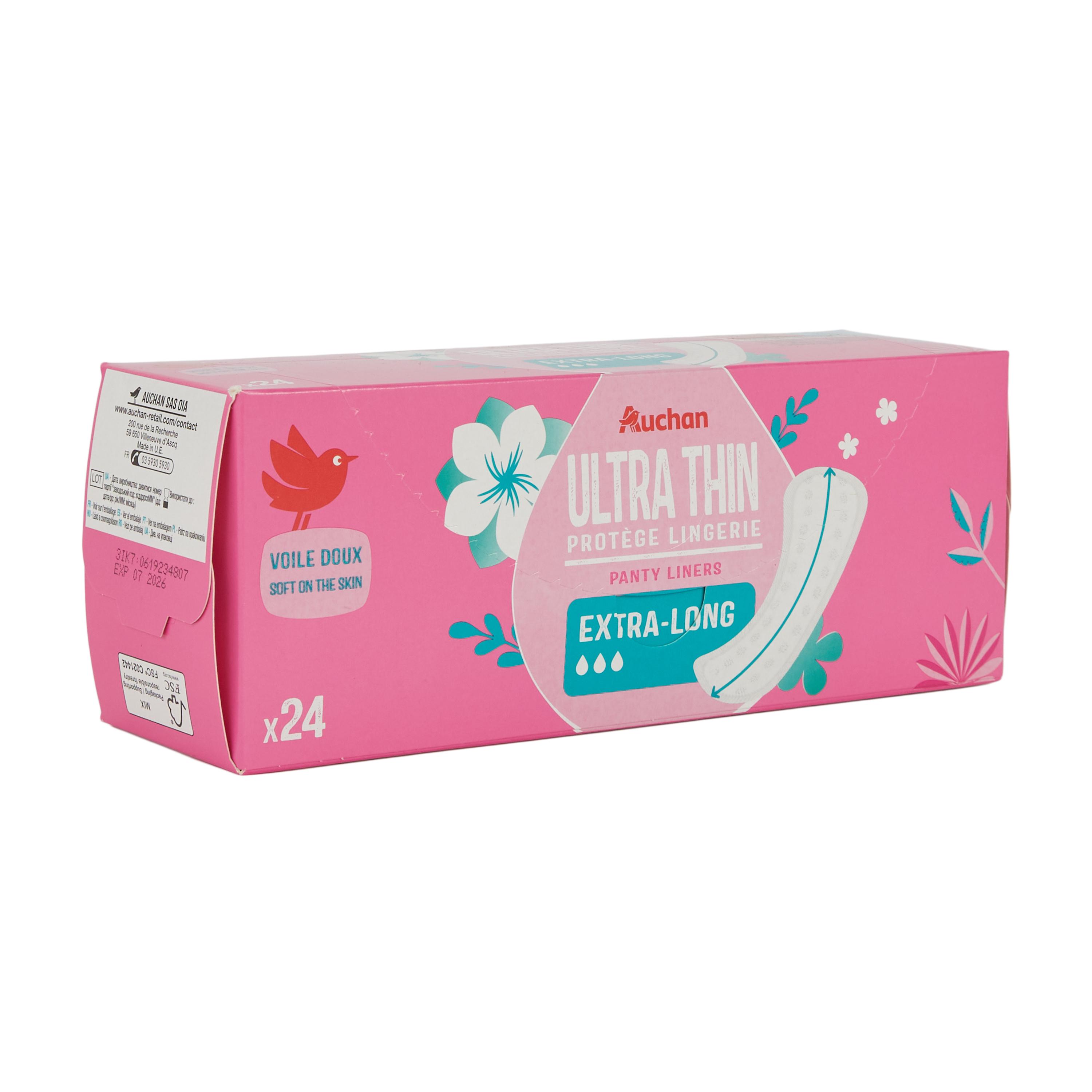 Voir la diapositive 2 : AUCHAN Protège-lingerie extra long 24 pièces