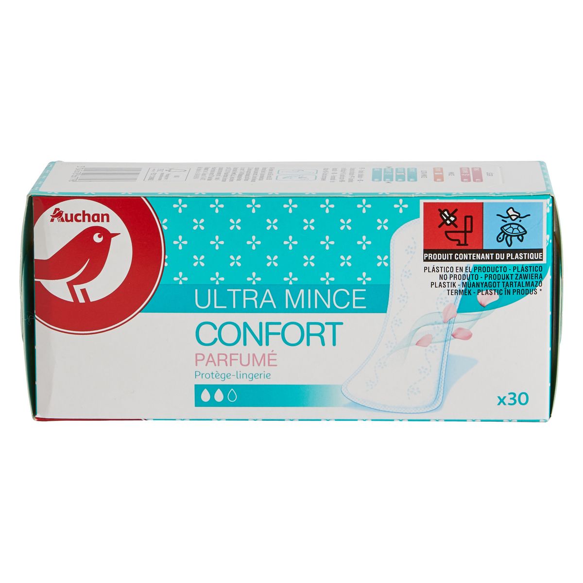 AUCHAN Protège lingerie ultra mince fresh 30 protège-lingerie