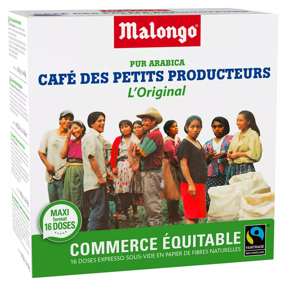 MALONGO Dosettes de café pur Arabica grande réserve compatibles Malongo 16  dosettes 104g pas cher 