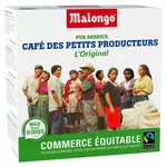 MALONGO Dosettes de café pur Arabica des petits producteurs compatibles Malongo 16 dosettes 104g