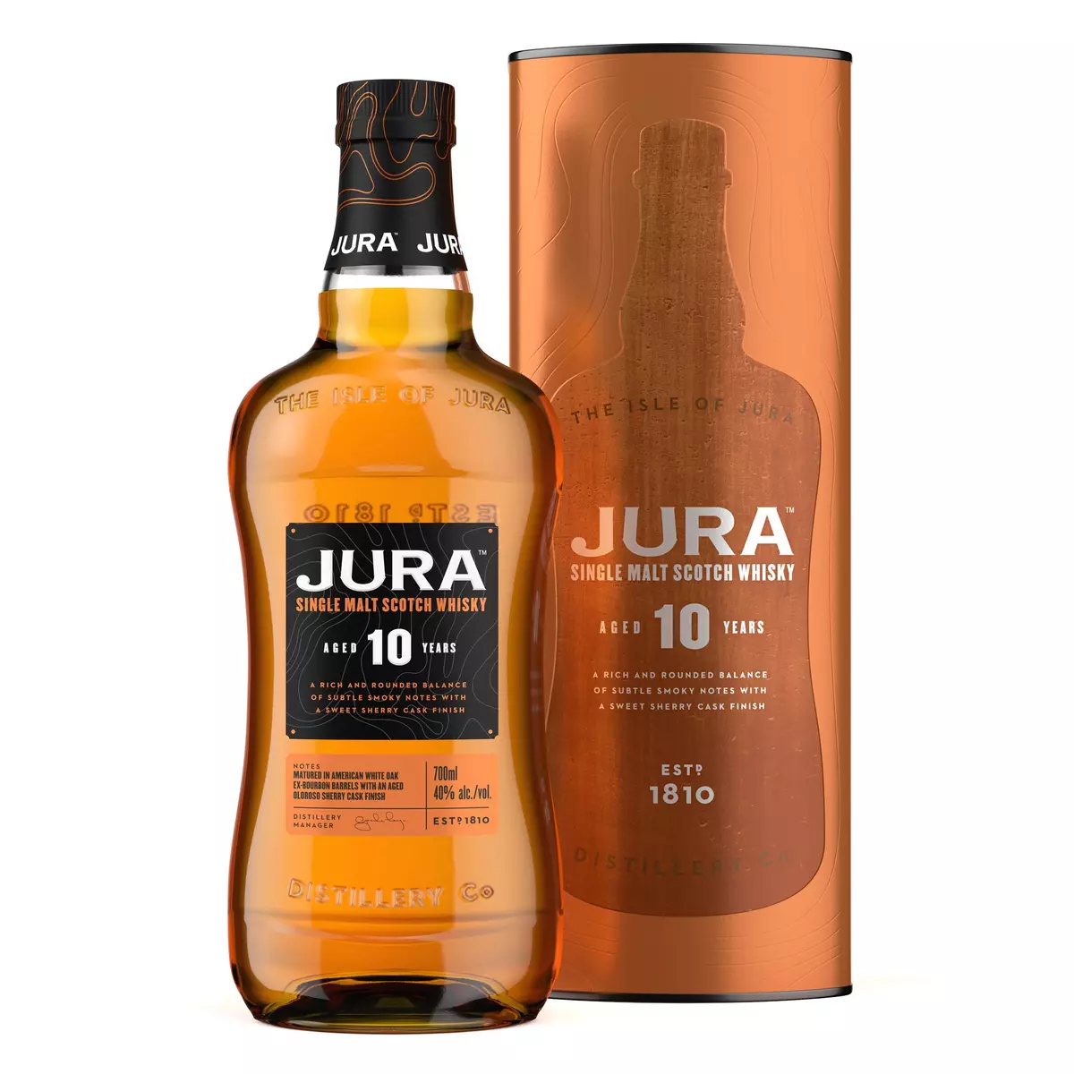 JURA Scotch whisky single malt écossais 40% 10 ans 70cl