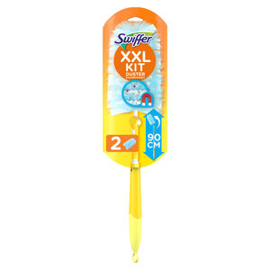 Kit De 42 Pièces Pour Plumeau Swiffer - 40 Recharges + 2 Manches (long Et Court) - Accroche Poussière Et Cheveux Efficacement