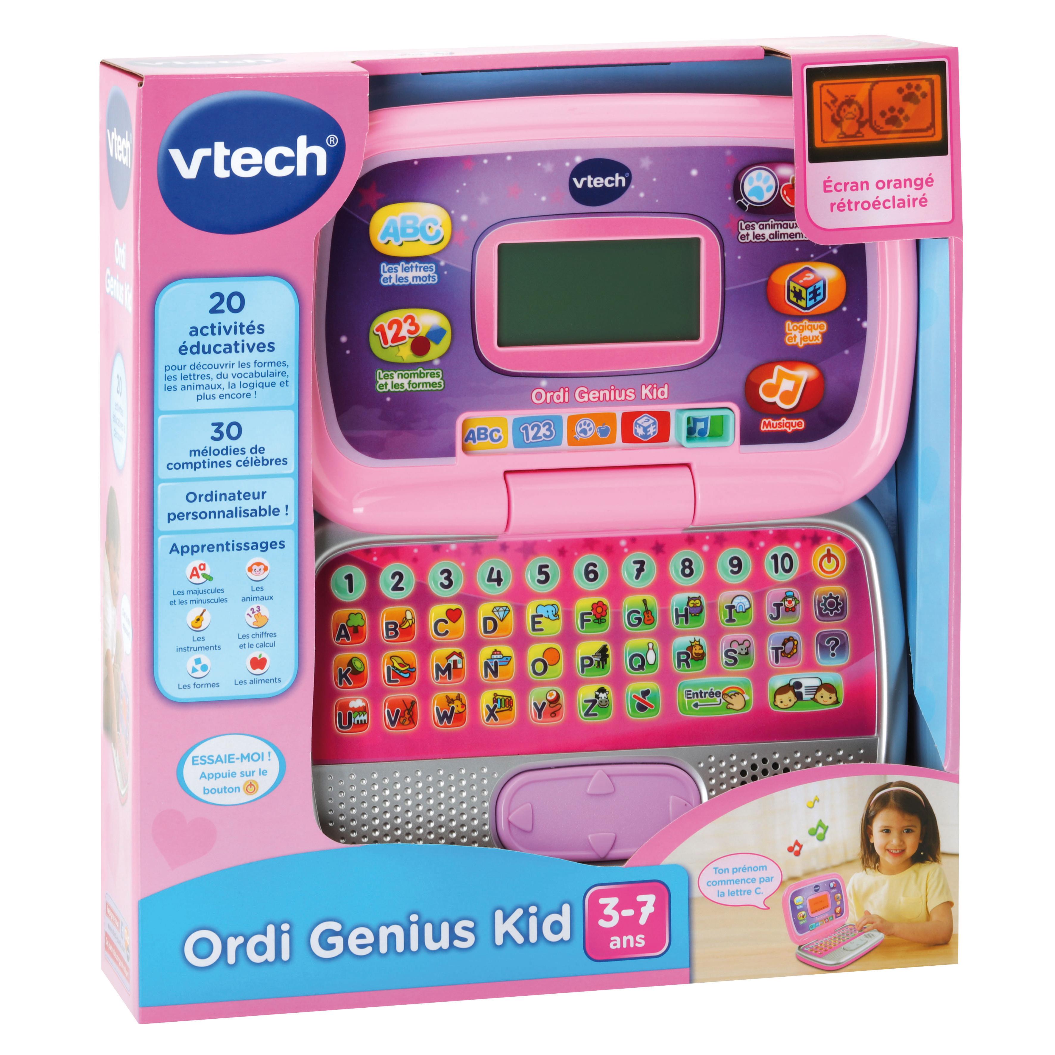 Voir la diapositive 3 : VTECH Ordi Genius Kid - Rose