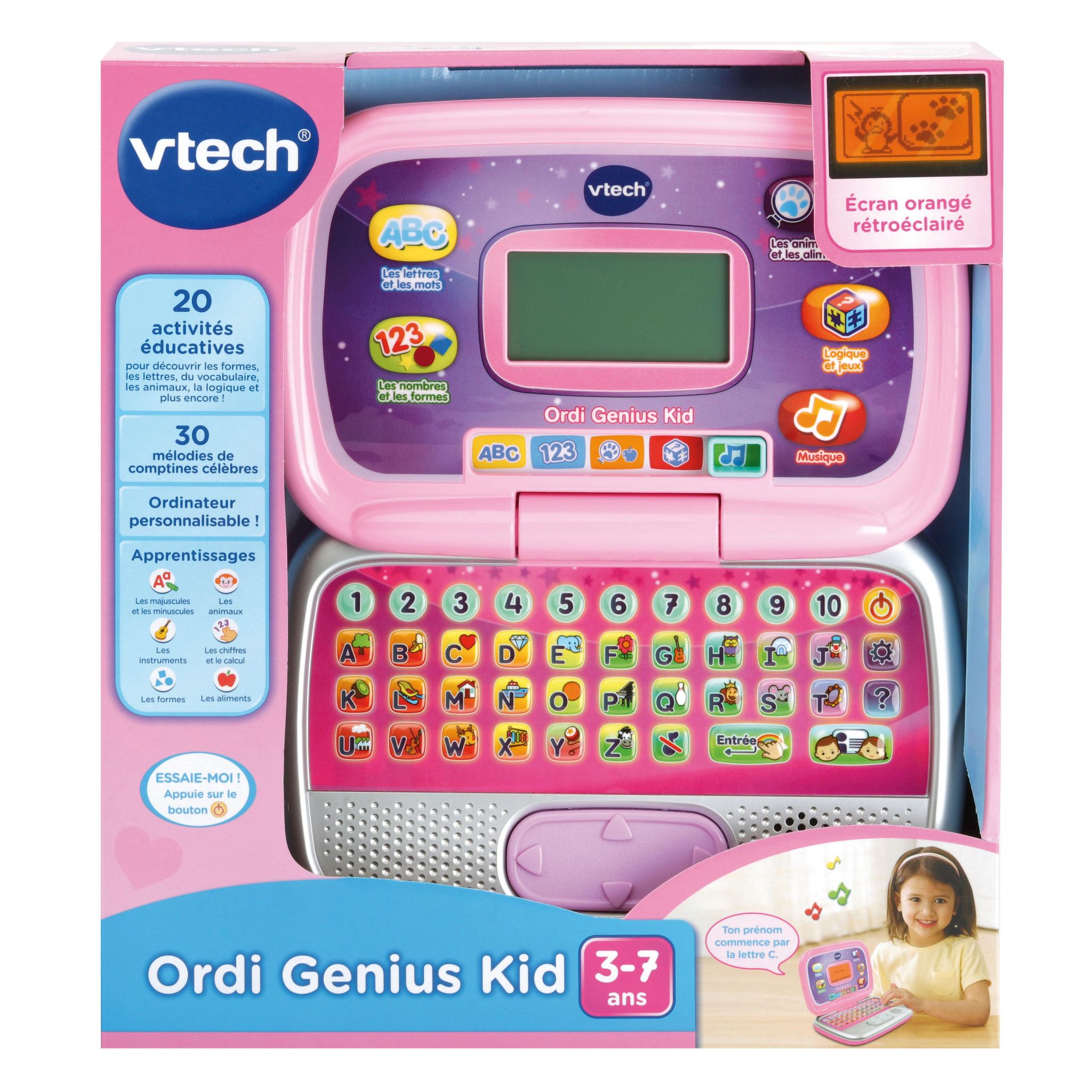 Voir la diapositive 4 : VTECH Ordi Genius Kid - Rose