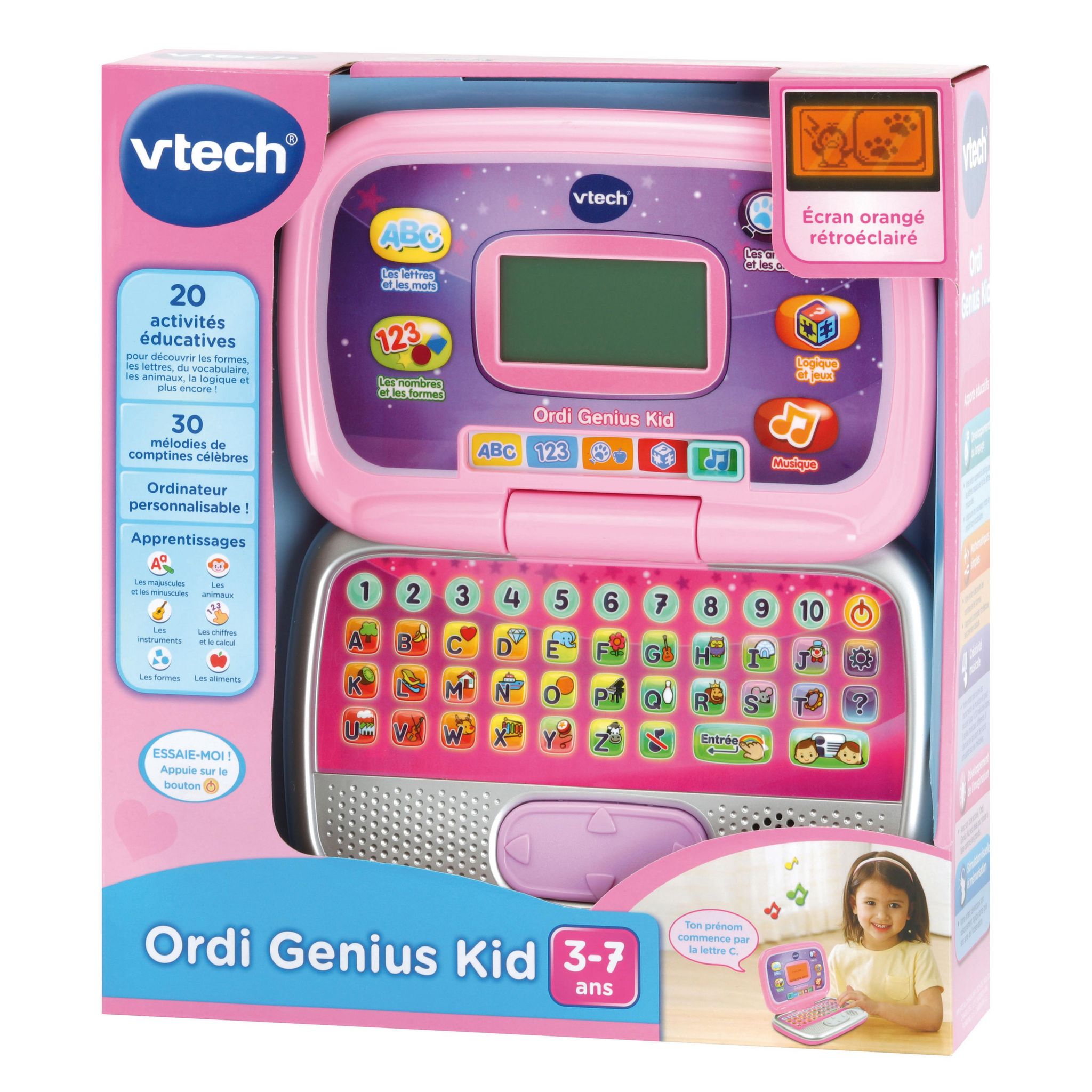 Voir la diapositive 5 : VTECH Ordi Genius Kid - Rose