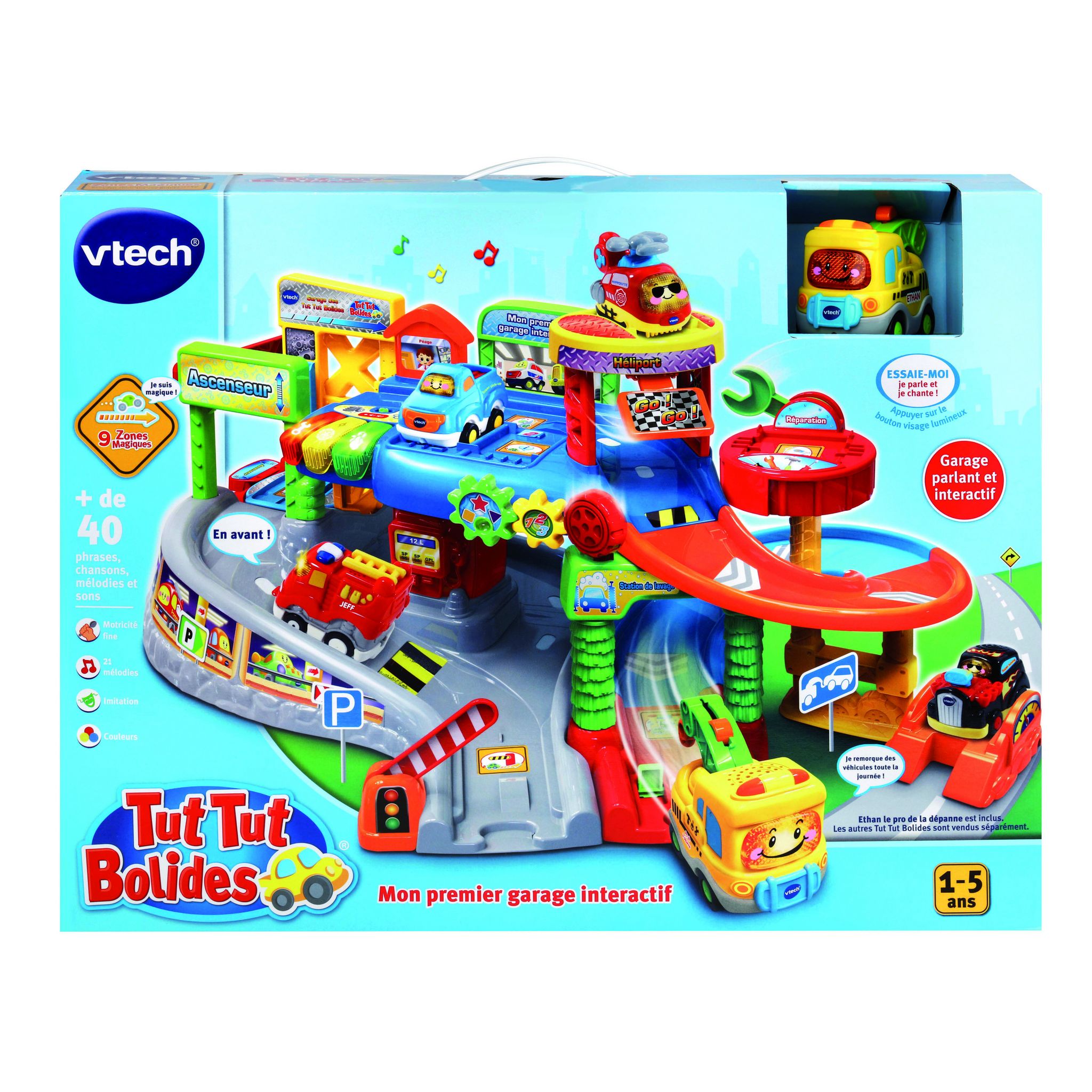 Voir la diapositive 4 : VTECH Mon Premier Garage Interactif Tut Tut Bolides