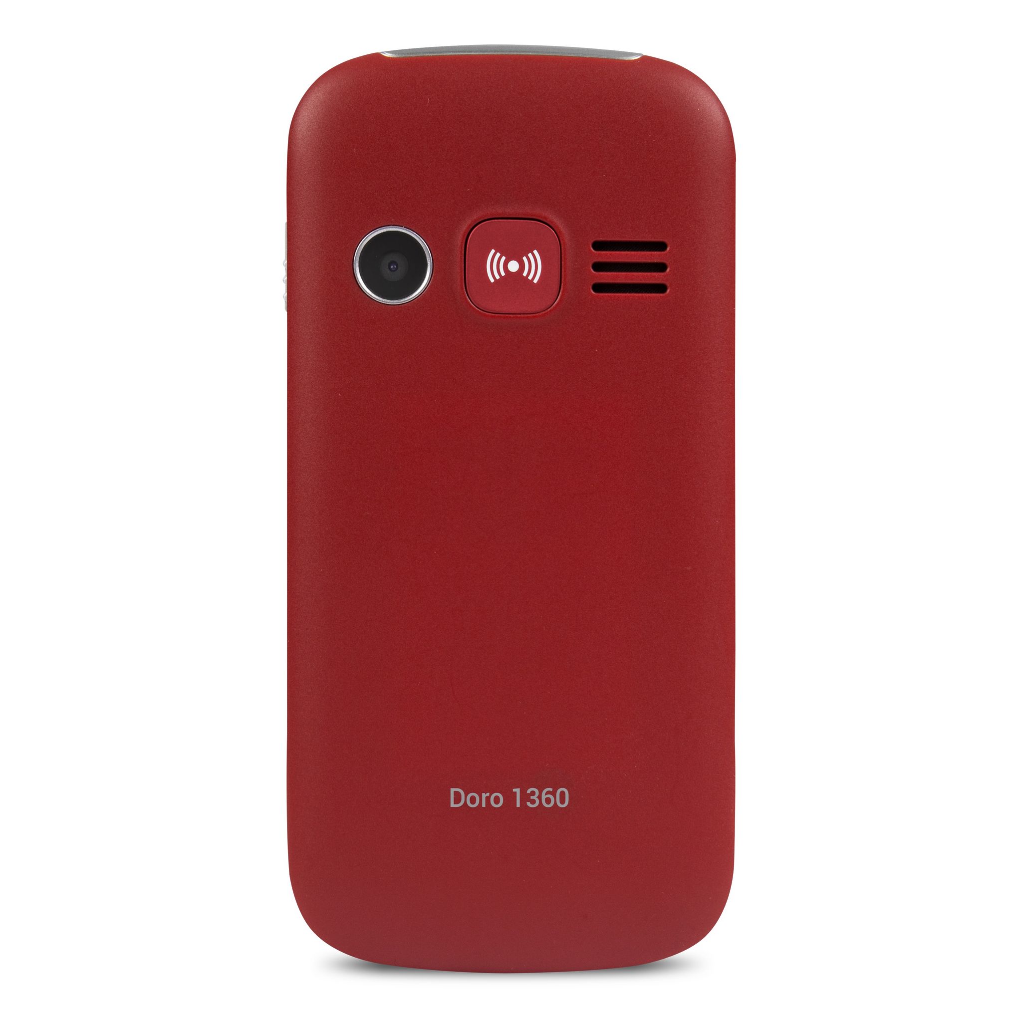 Voir la diapositive 2 : DORO Téléphone portable - Grosses touches - Rouge - 1360