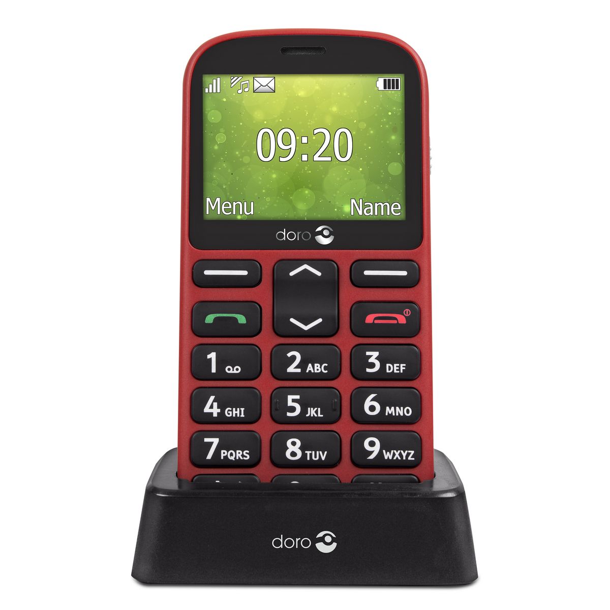 DORO Téléphone portable - Grosses touches - Rouge - 1360