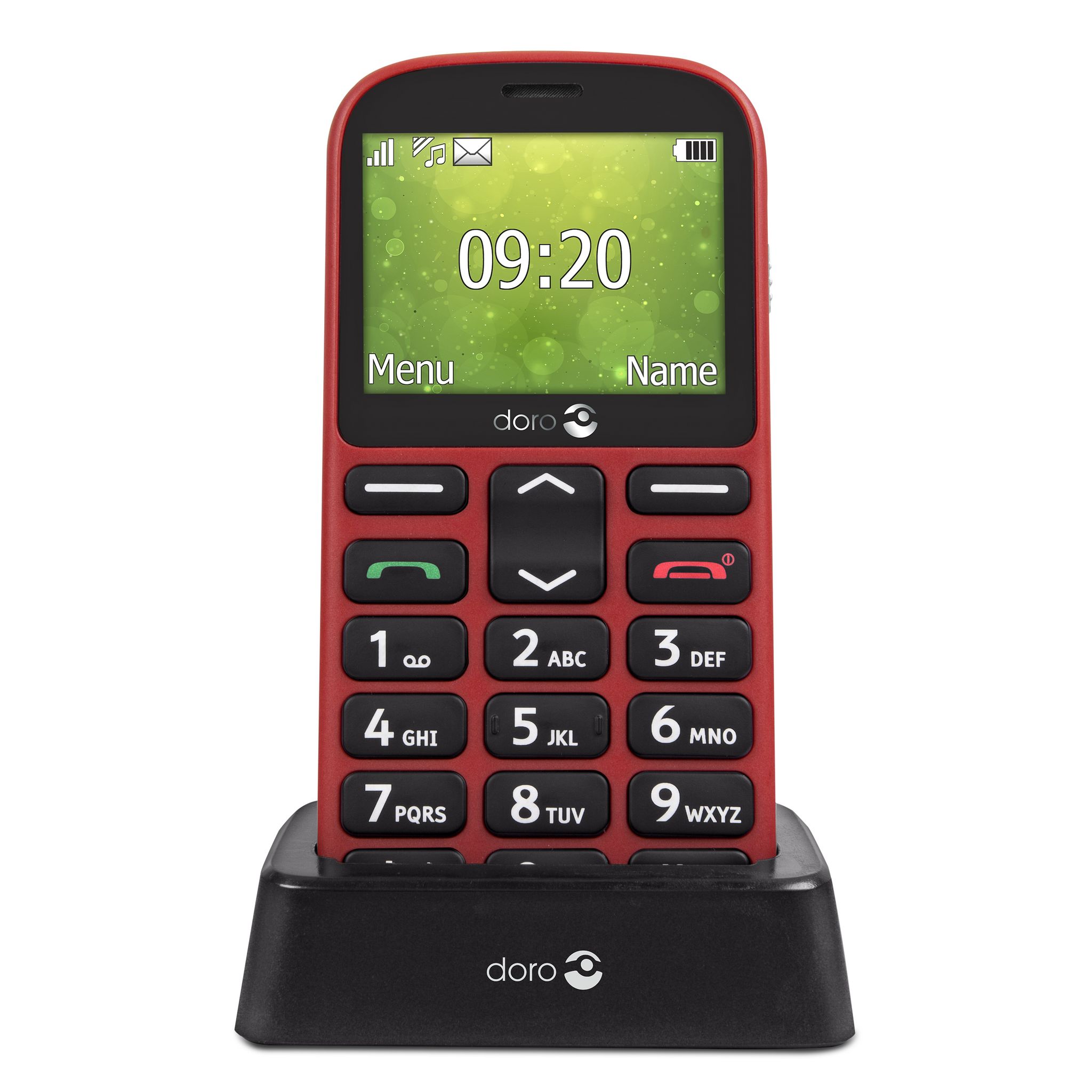 Voir la diapositive 3 : DORO Téléphone portable - Grosses touches - Rouge - 1360
