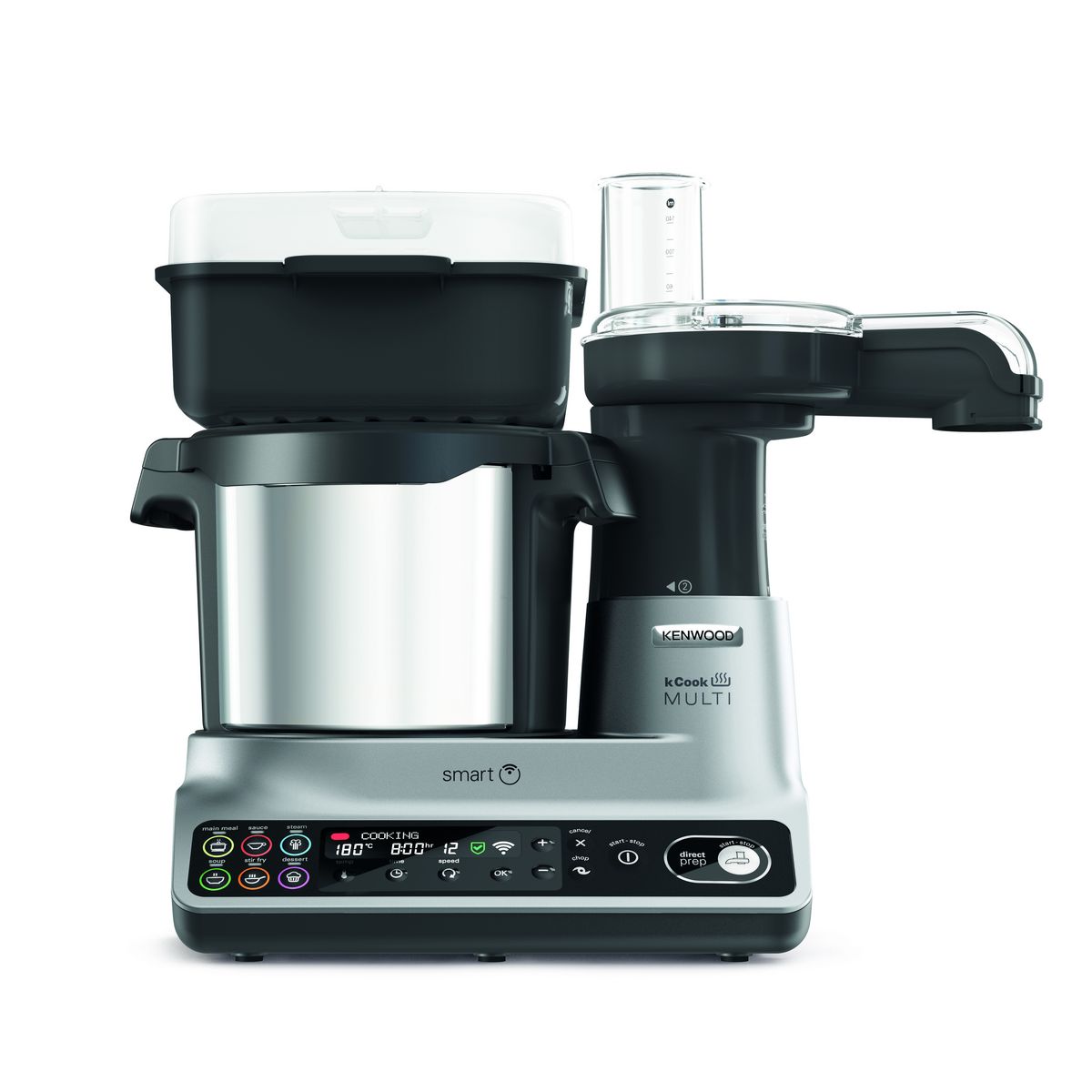 KENWOOD Robot multifonction connecté avec hachoir CCL455SI - Gris et noir