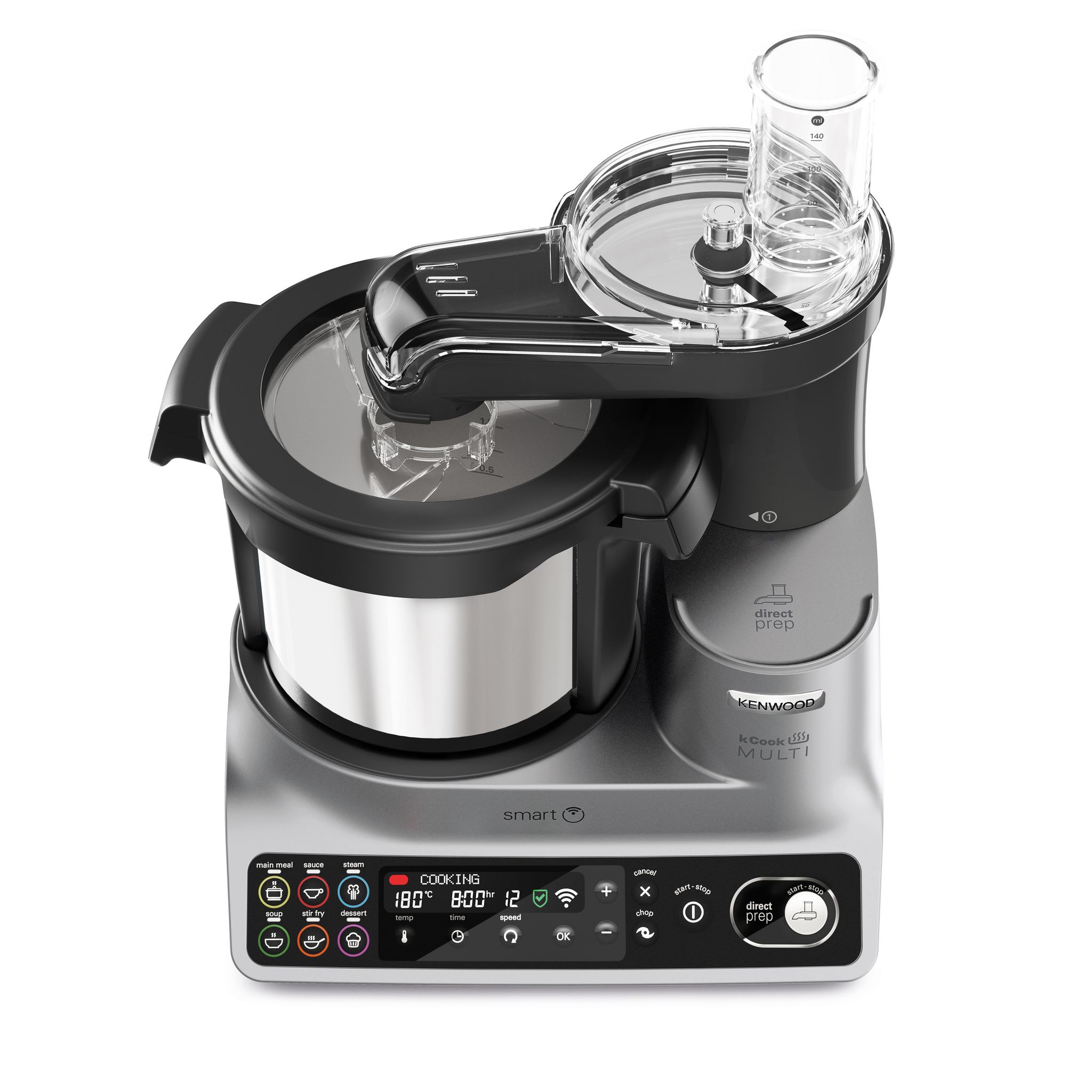 Voir la diapositive 3 : KENWOOD Robot multifonction connecté avec hachoir CCL455SI - Gris et noir