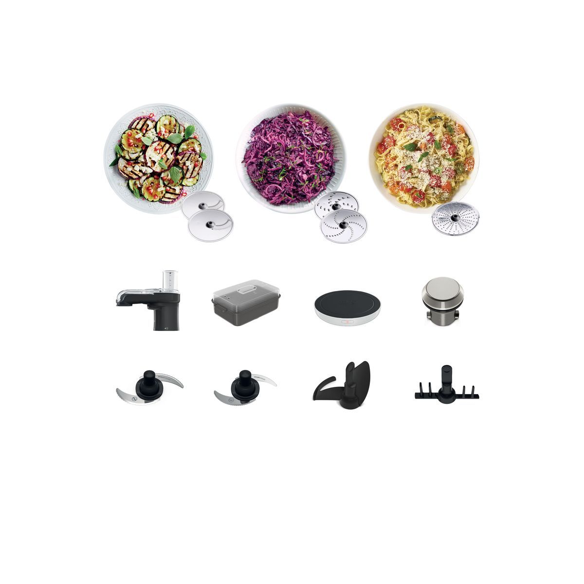 KENWOOD Robot multifonction connecté avec hachoir CCL455SI - Gris et noir