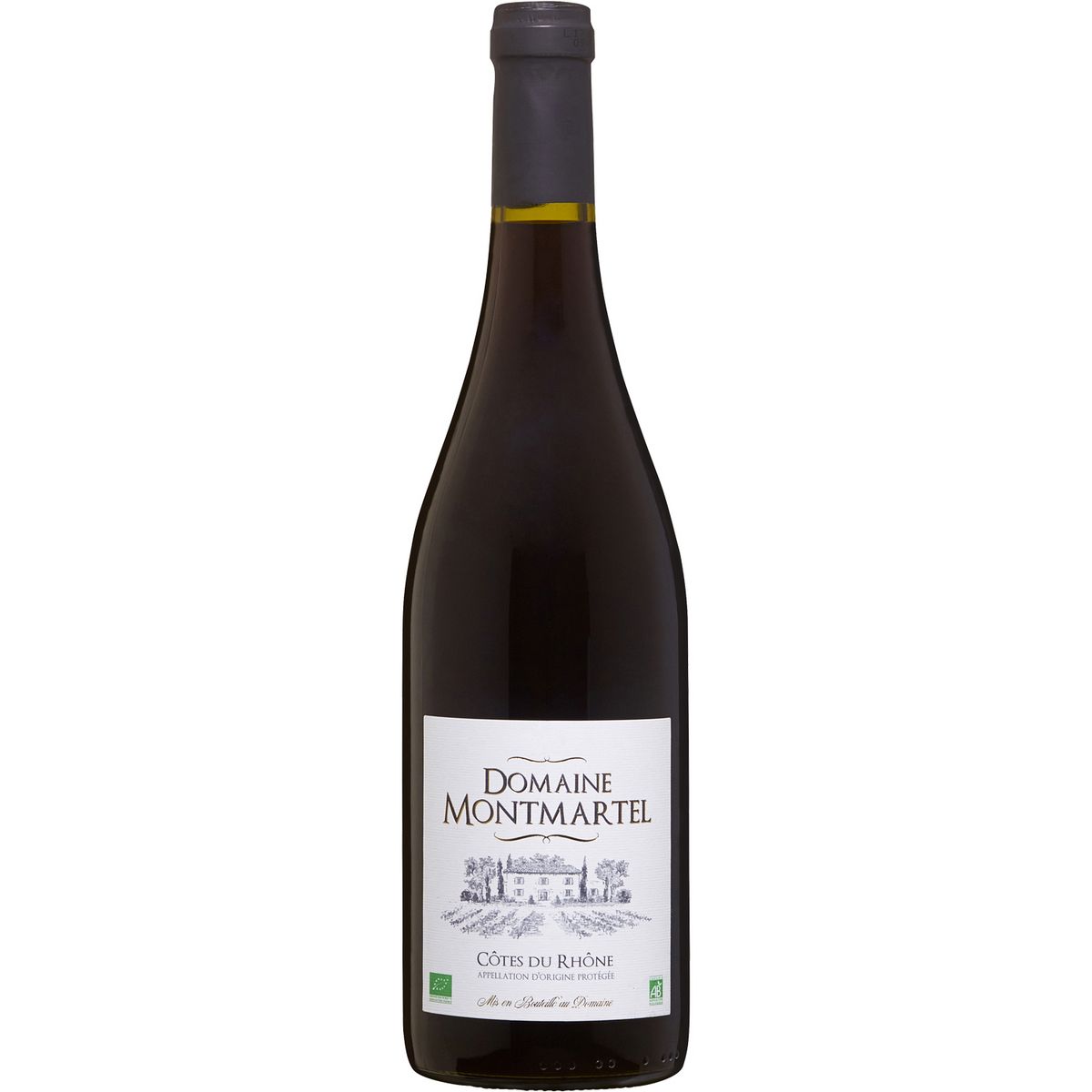 Vin rouge AOP Côtes-du-Rhône bio Domaine Montmartel 75cl