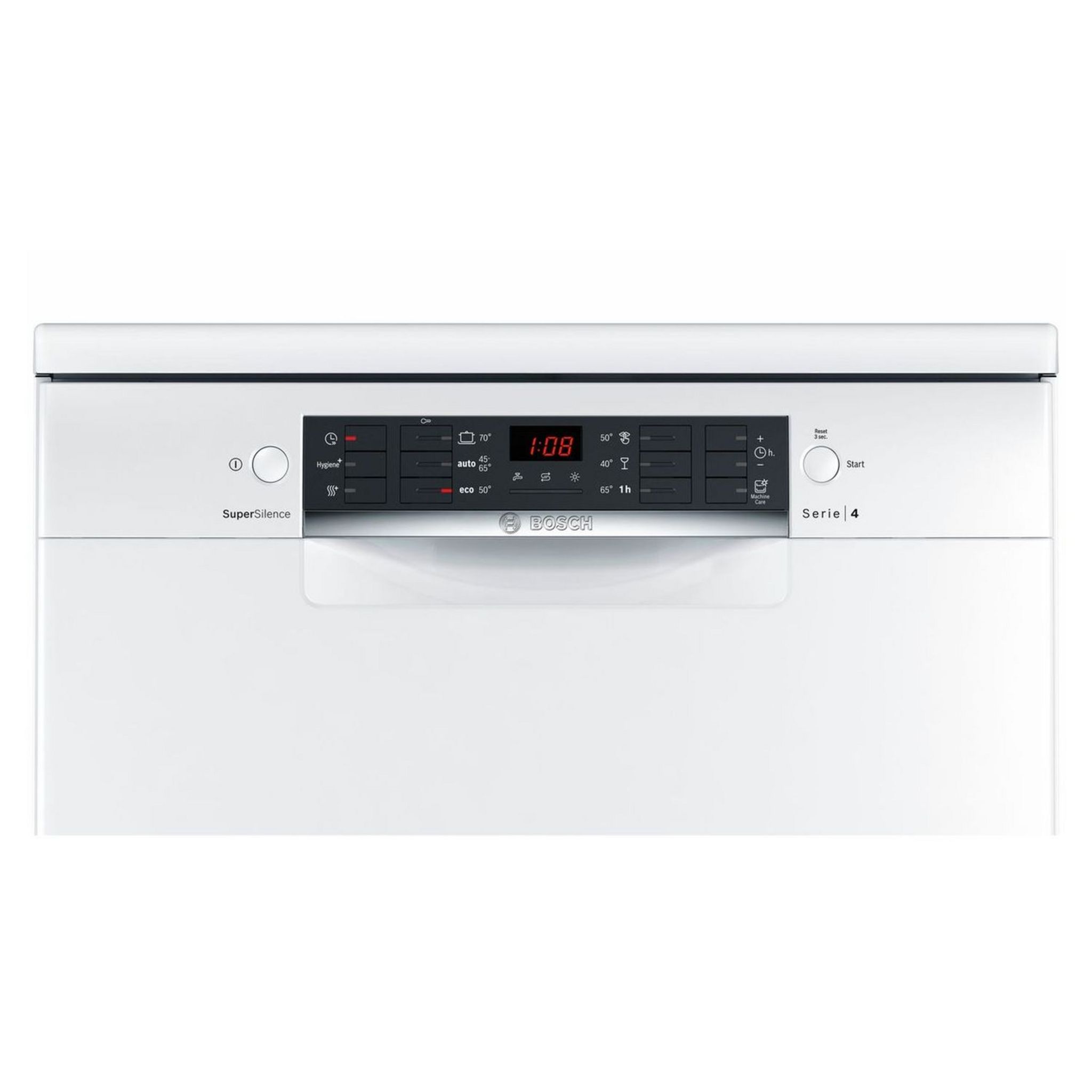Voir la diapositive 2 : BOSCH Lave-vaisselle SuperSilence pose libre SMS46AW03E, 12 couverts, 60 cm, 44 dB, 6 programmes dont Silence 42 dB