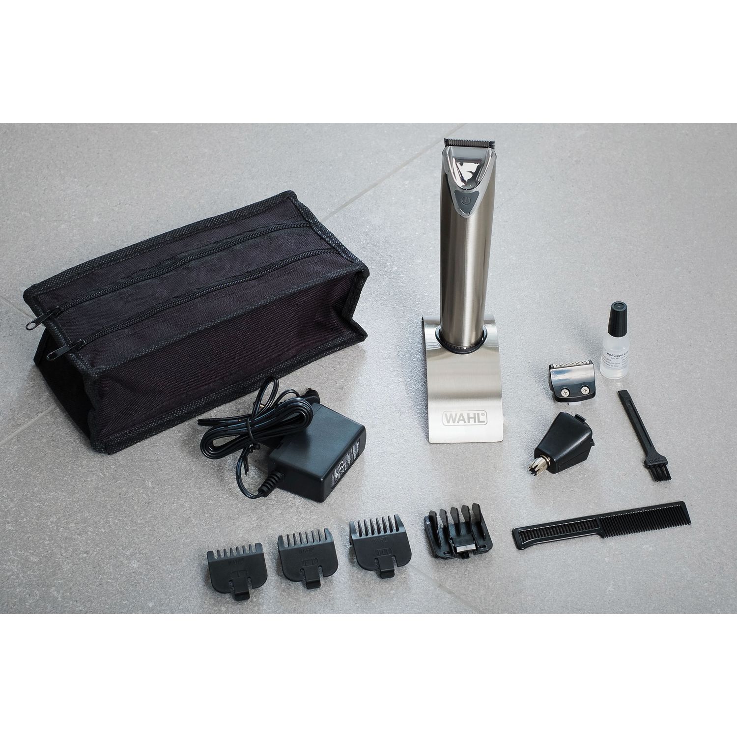 Voir la diapositive 11 : WAHL Tondeuse à barbe STAINLESS STEEL 9818-116