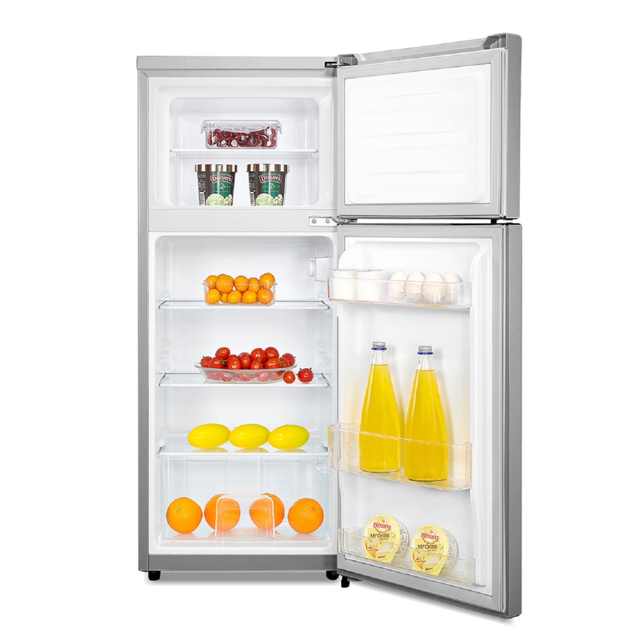 Voir la diapositive 3 : HISENSE Réfrigérateur 2 portes RT156D4AG1, 120 L, Froid statique