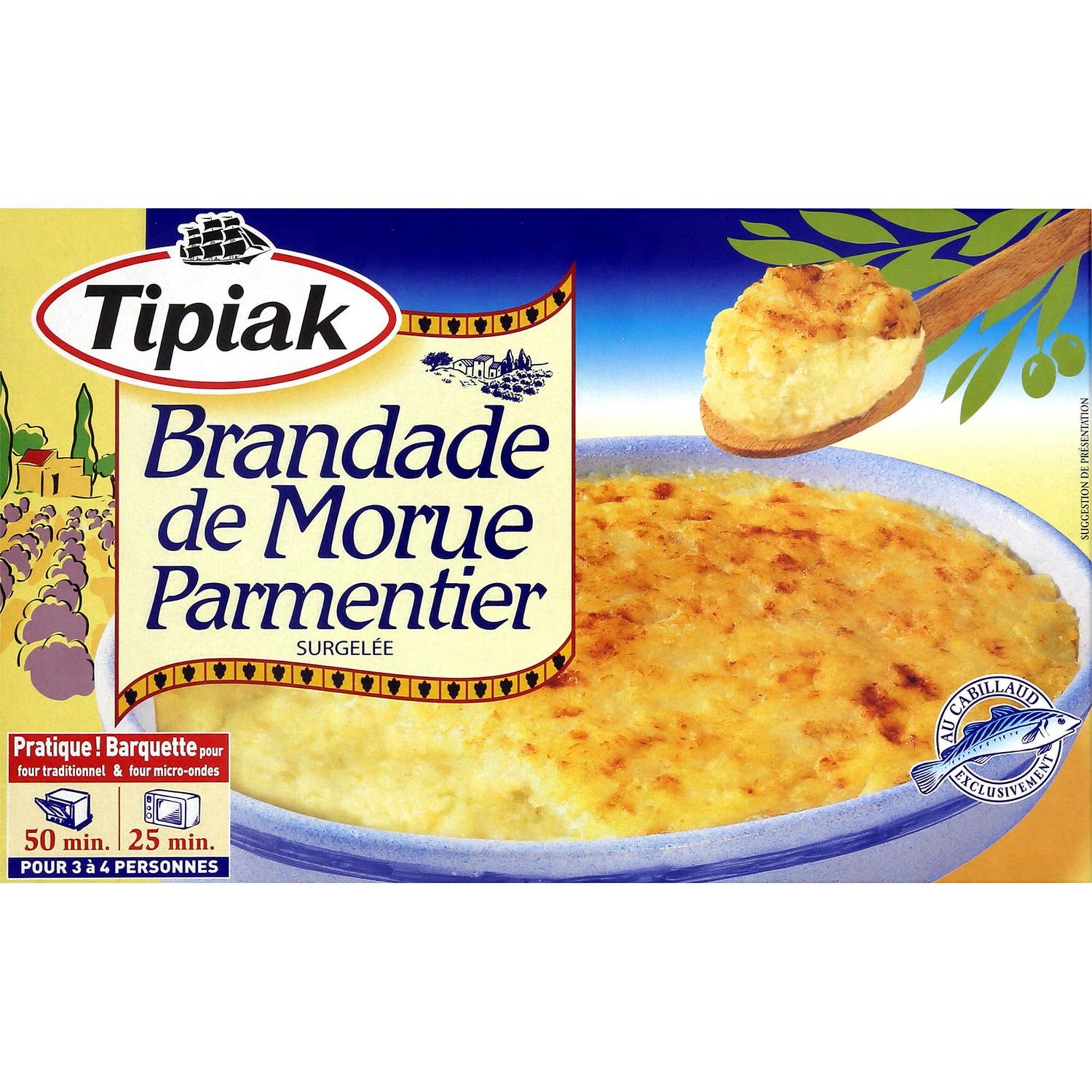 Voir la diapositive 3 : TIPIAK Brandade de morue parmentier MSC 4 portions 1,05kg