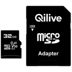 QILIVE Micro SDXC - 32 Go - Compatible 4K - Adaptateur SD - Carte mémoire