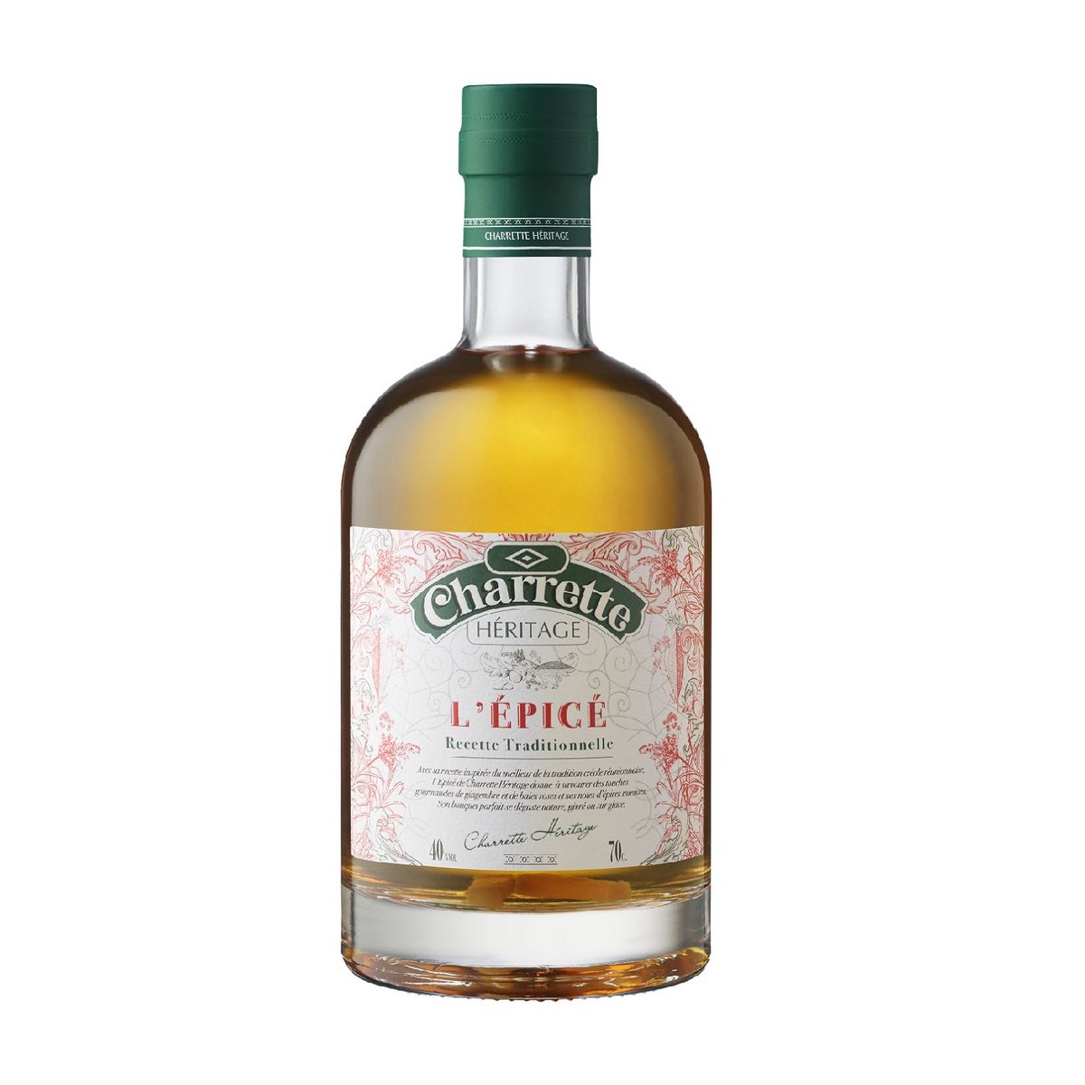CHARRETTE Boisson à base de rhum Héritage l'Epicé 40% 70cl