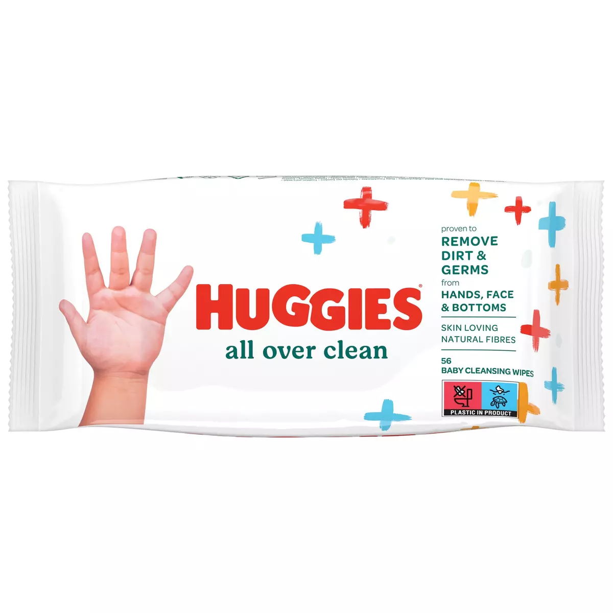 HUGGIES All over clean lingettes pour bébé corps et visage 56 lingettes