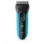 Voir la diapositive 10 : BRAUN Rasoir à grille Series 3 3040S Wet&Dry bleu