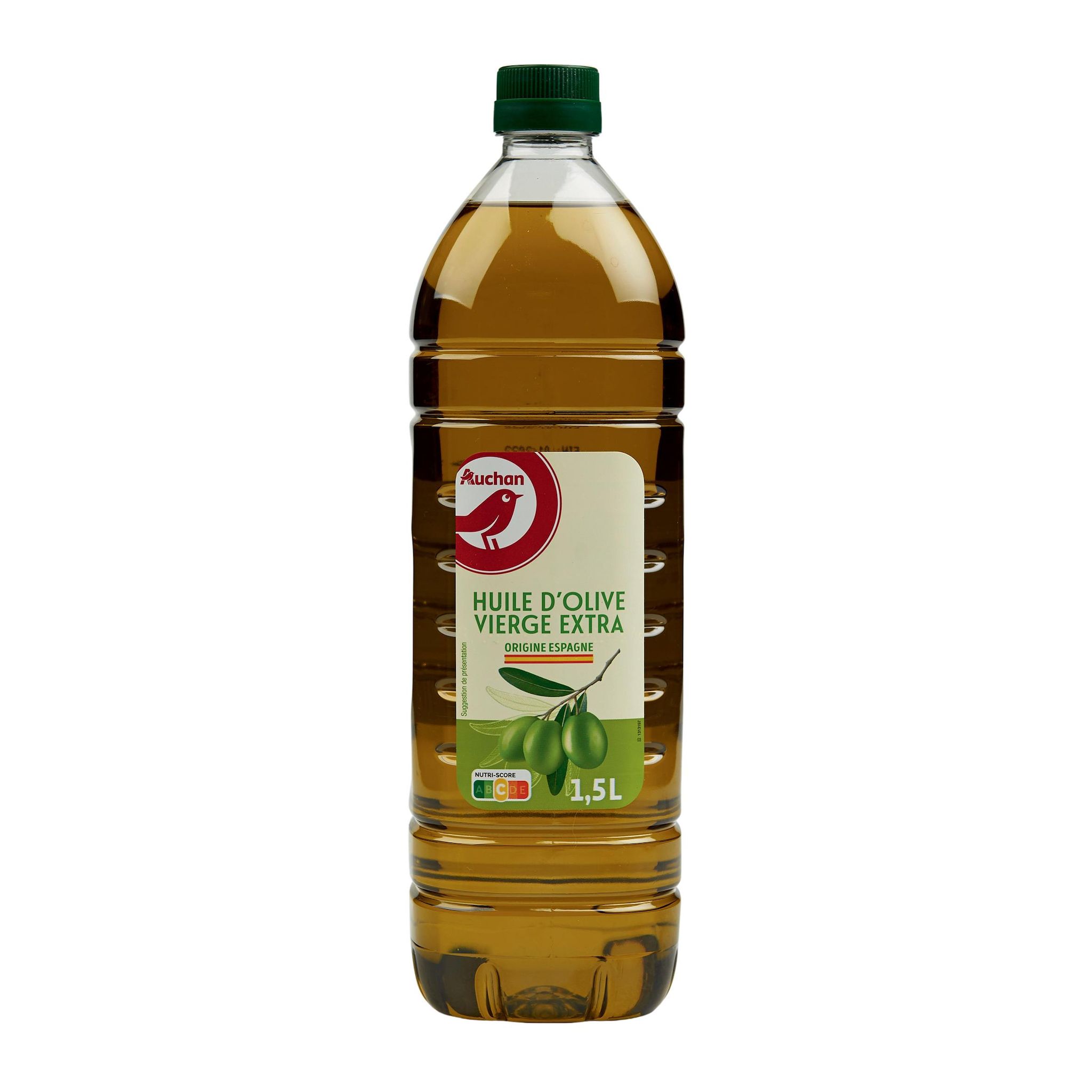Voir la diapositive 3 : AUCHAN Huile d'olive vierge extra origine Espagne 1,5l