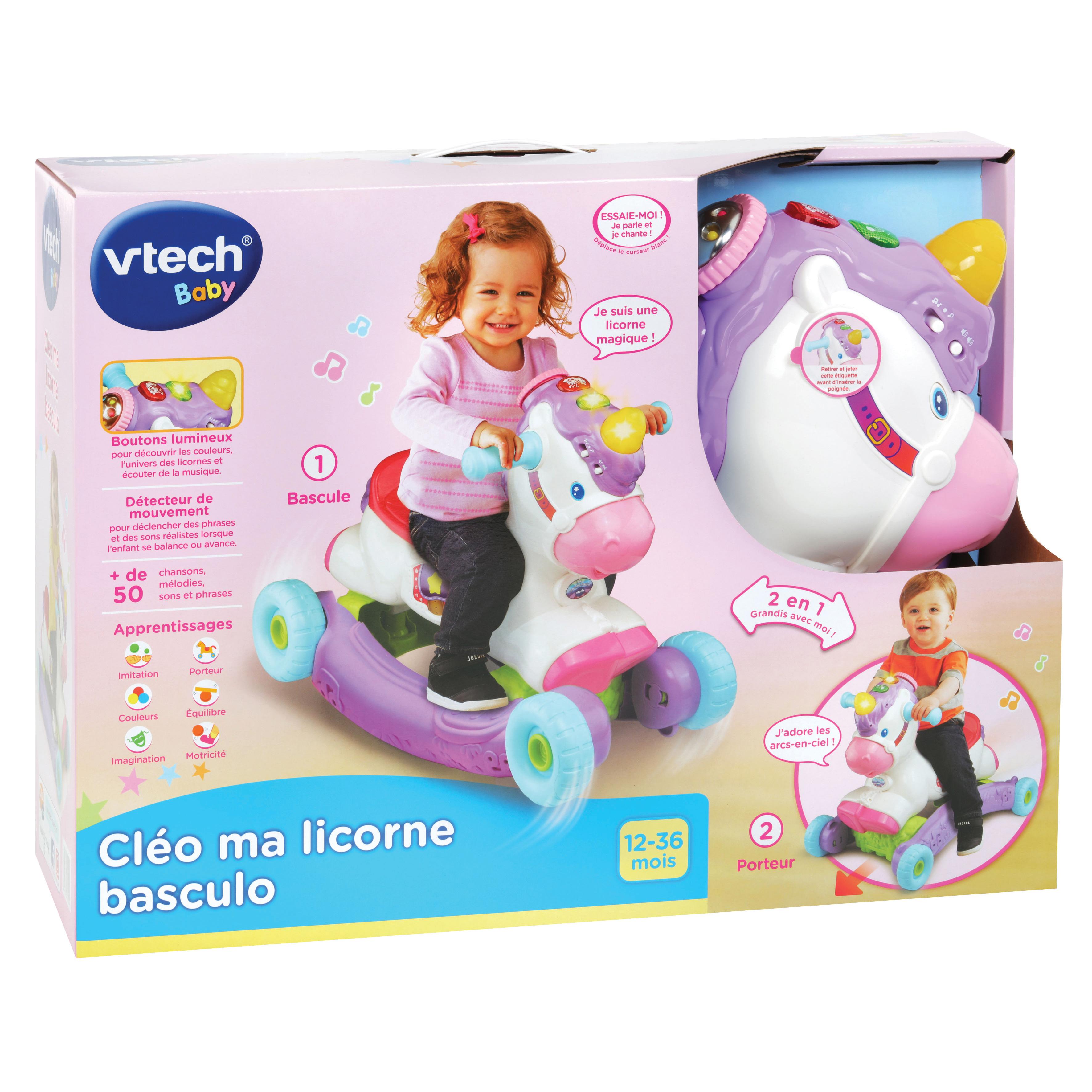 Voir la diapositive 4 : VTECH Cleo Ma licorne Basculo