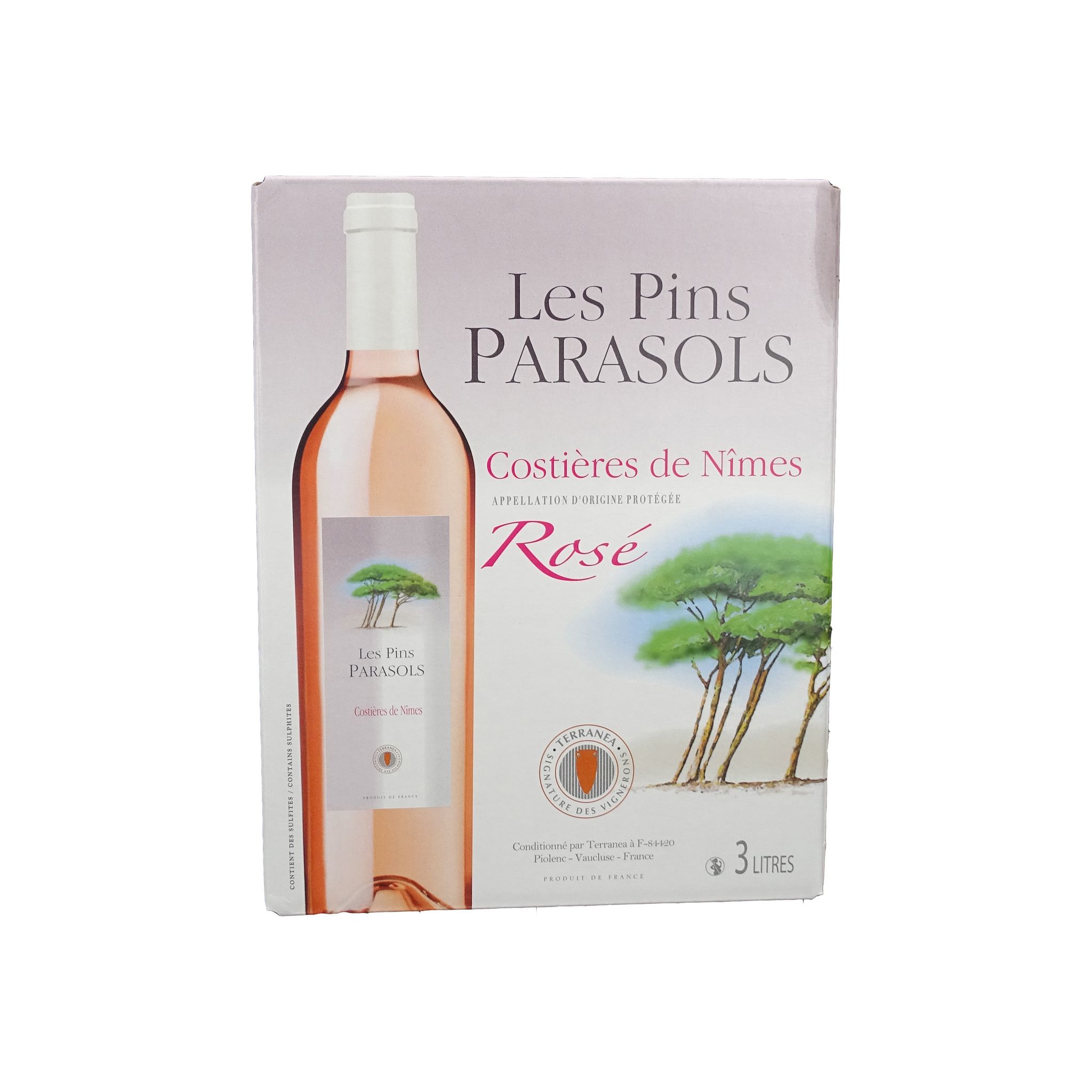 AOP Costières de Nîmes Les Pins Parasol rosé bib 3l