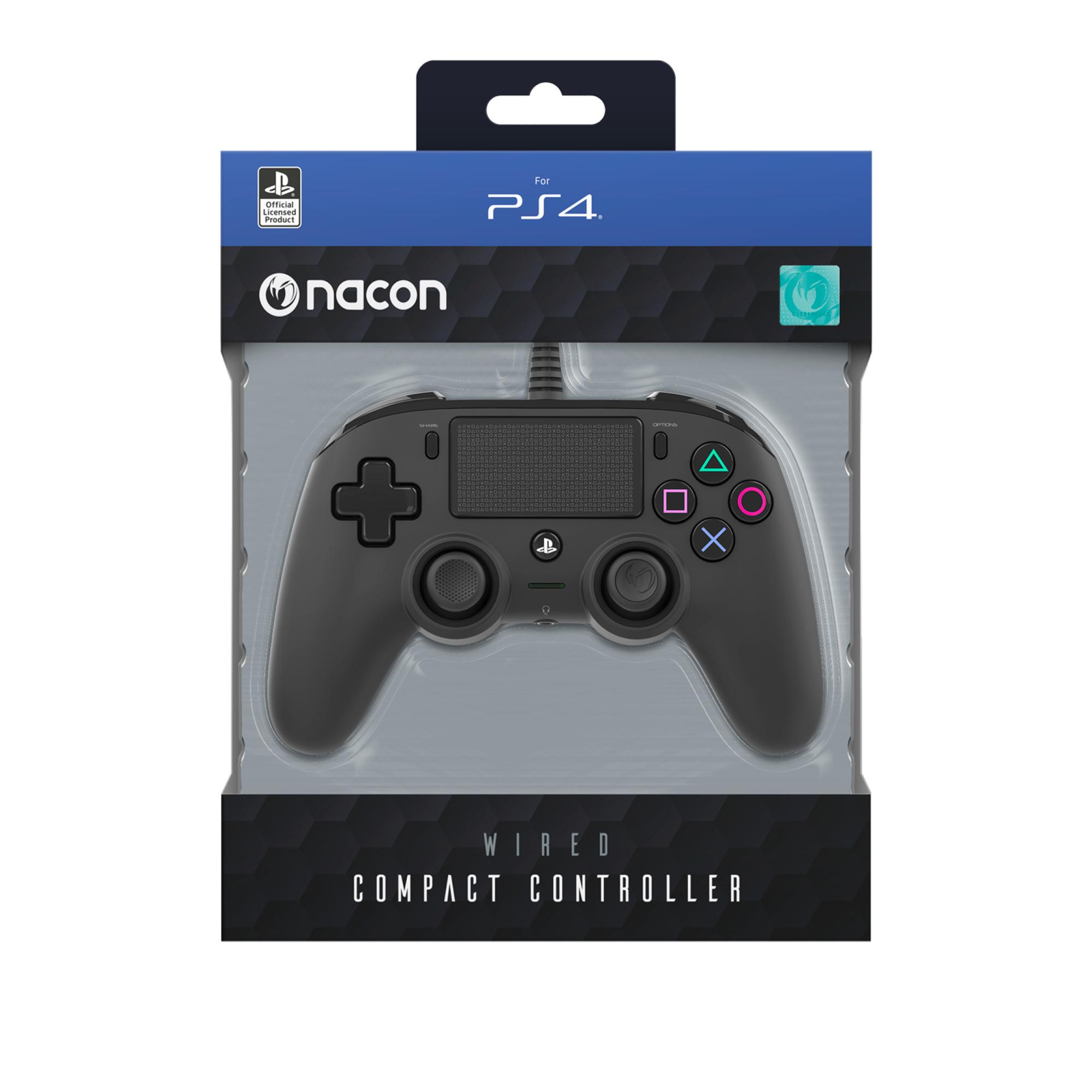 Voir la diapositive 1 : NACON Manette Filaire - Noir PS4