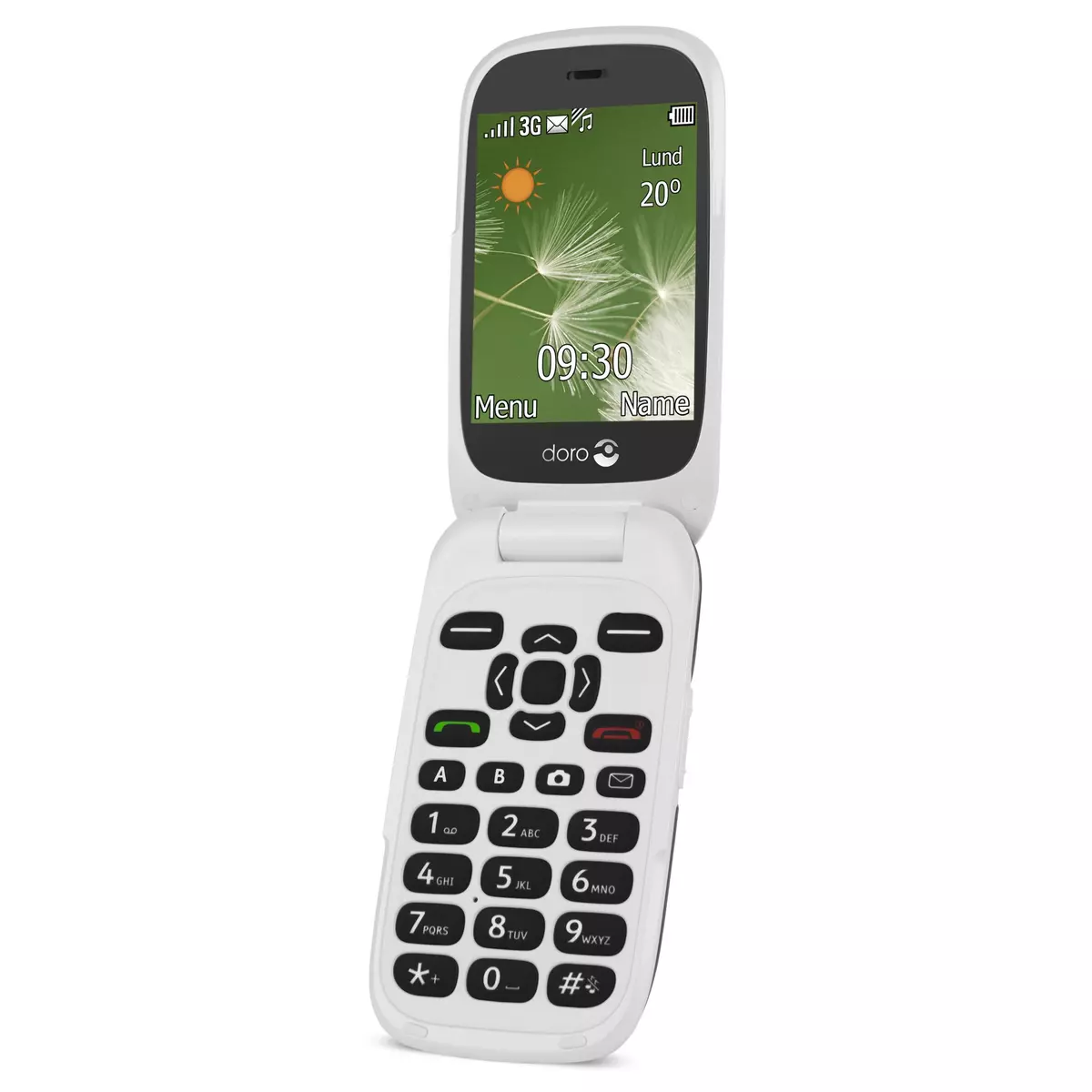 DORO Téléphone mobile - 6520 - Blanc et Graphite