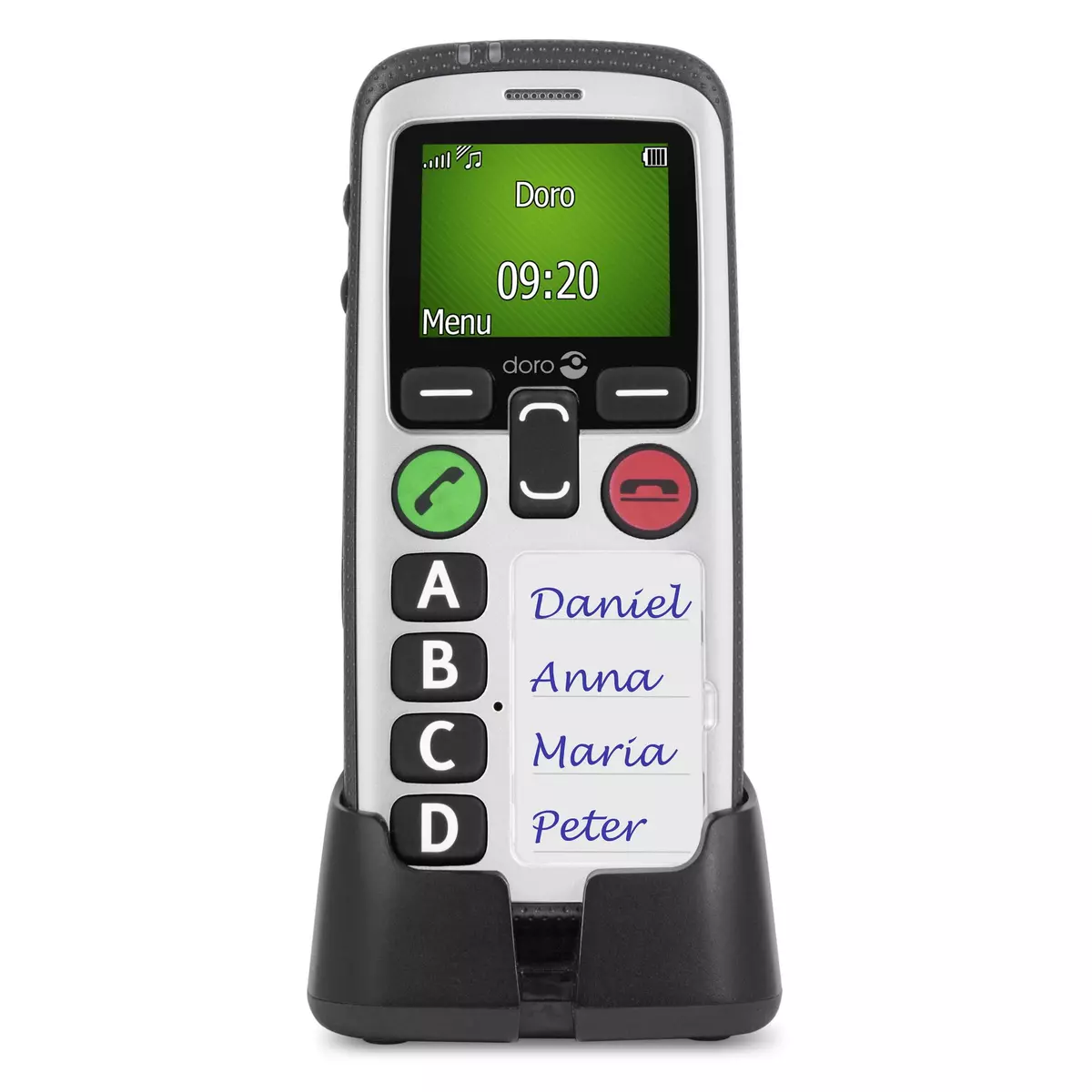 DORO Téléphone mobile - Secure 580 - Blanc et Noir