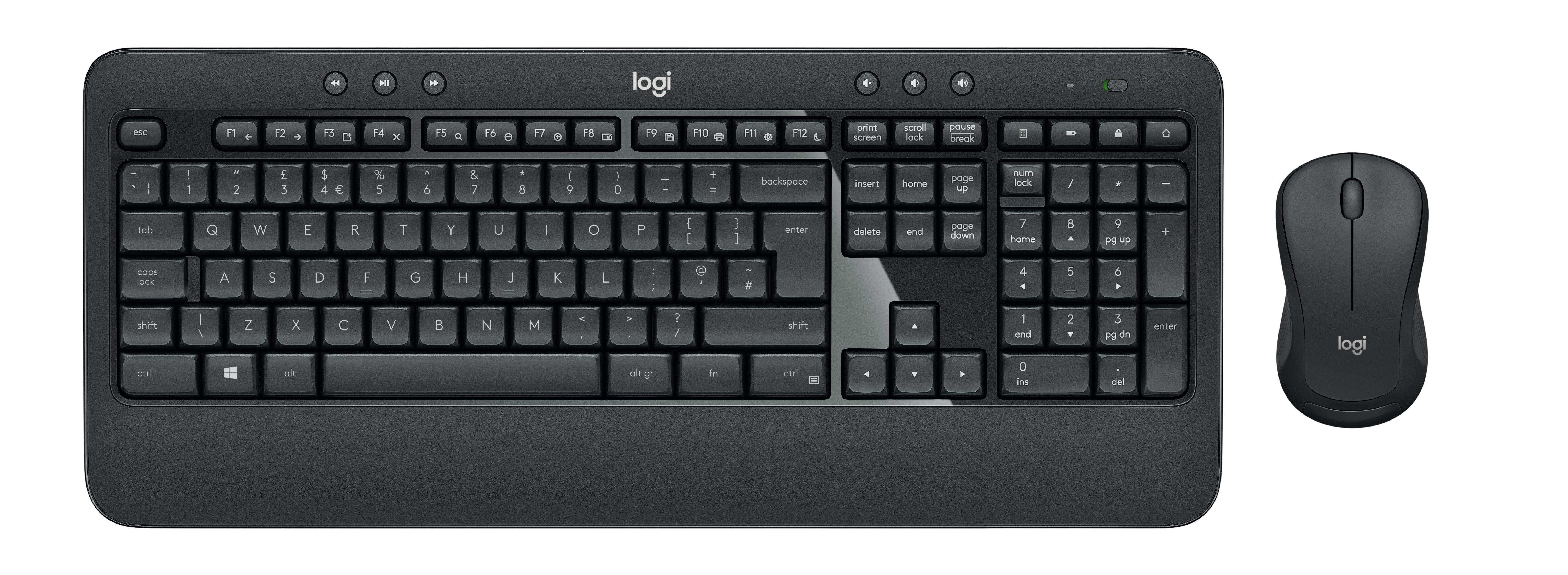 Voir la diapositive 5 : LOGITECH Combo Clavier et Souris MK540 sans Fil AZERTY - Noir