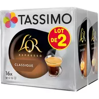 TASSIMO Dosettes de café L'Or Espresso delizioso intensité 5 16