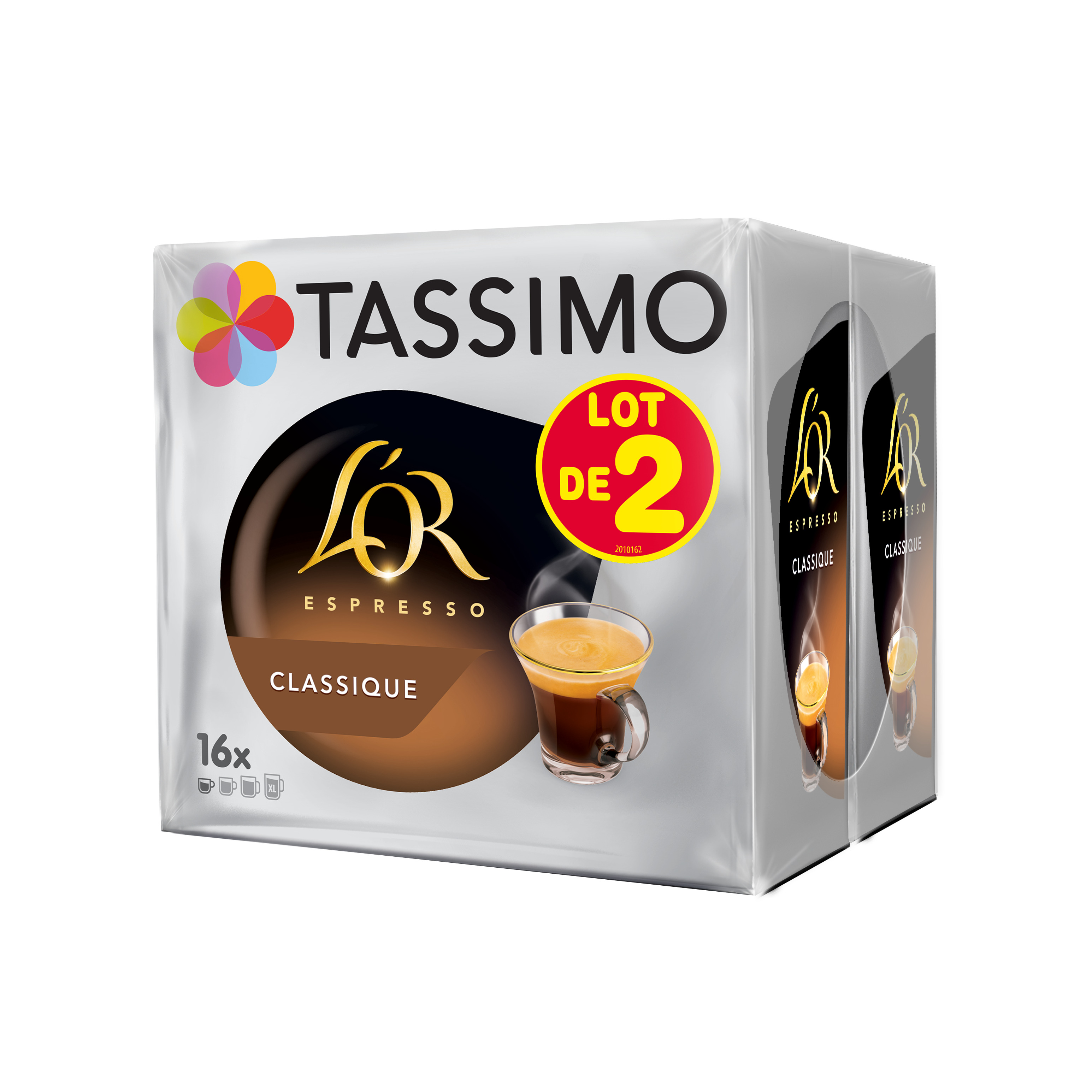 Voir la diapositive 2 : TASSIMO Dosettes de café espresso classique L'Or 2x16 dosettes 208g