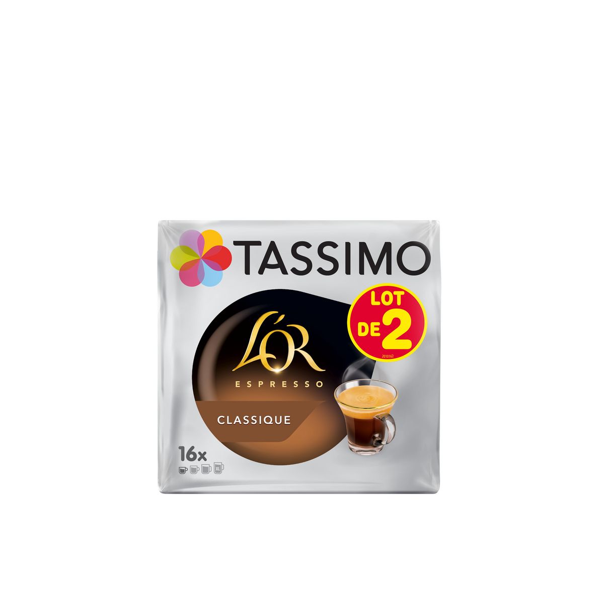 TASSIMO Dosettes de café espresso classique L'Or 2x16 dosettes 208g