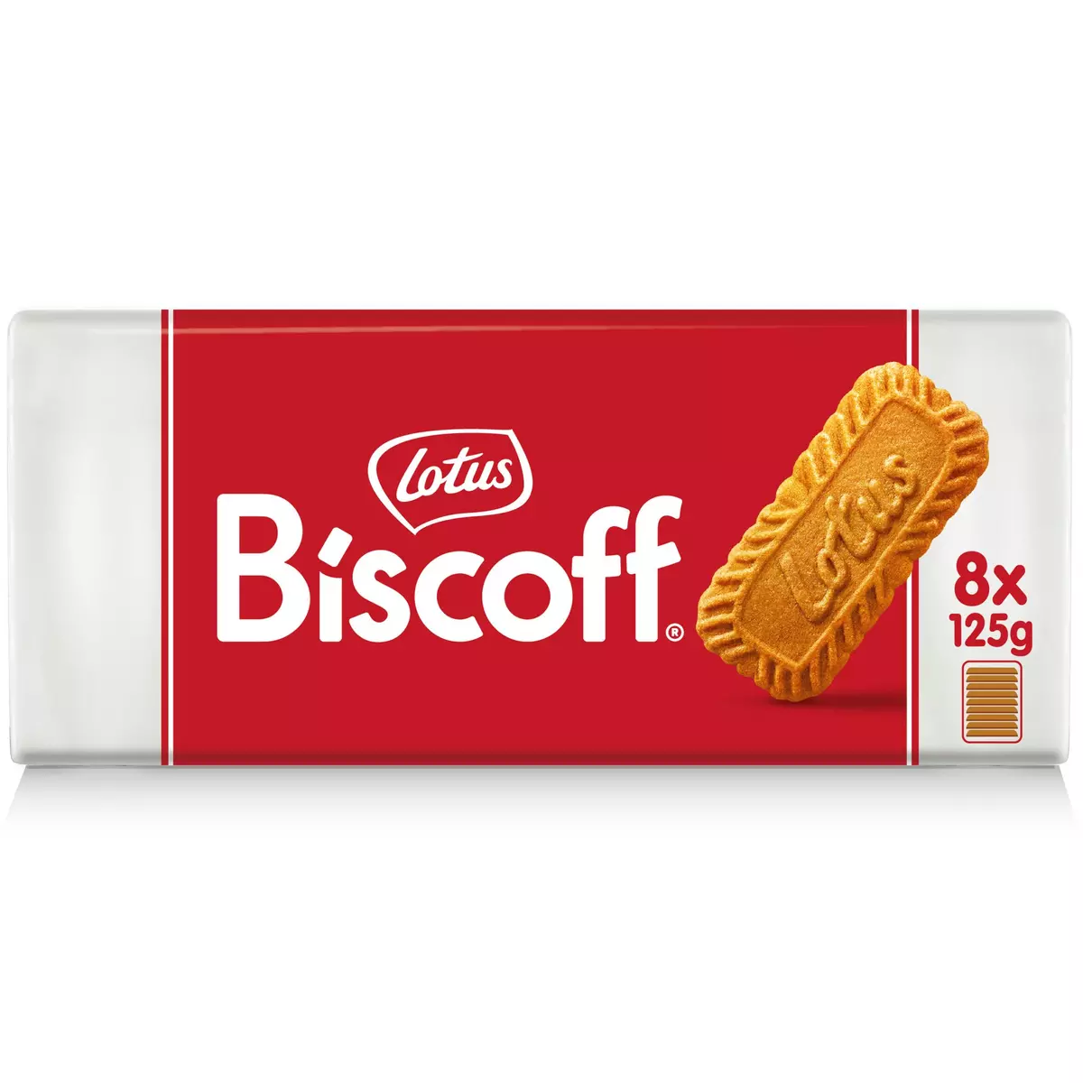LOTUS Biscoff Biscuits Speculoos original maxi format 8 sachets 1kg (8x125g)