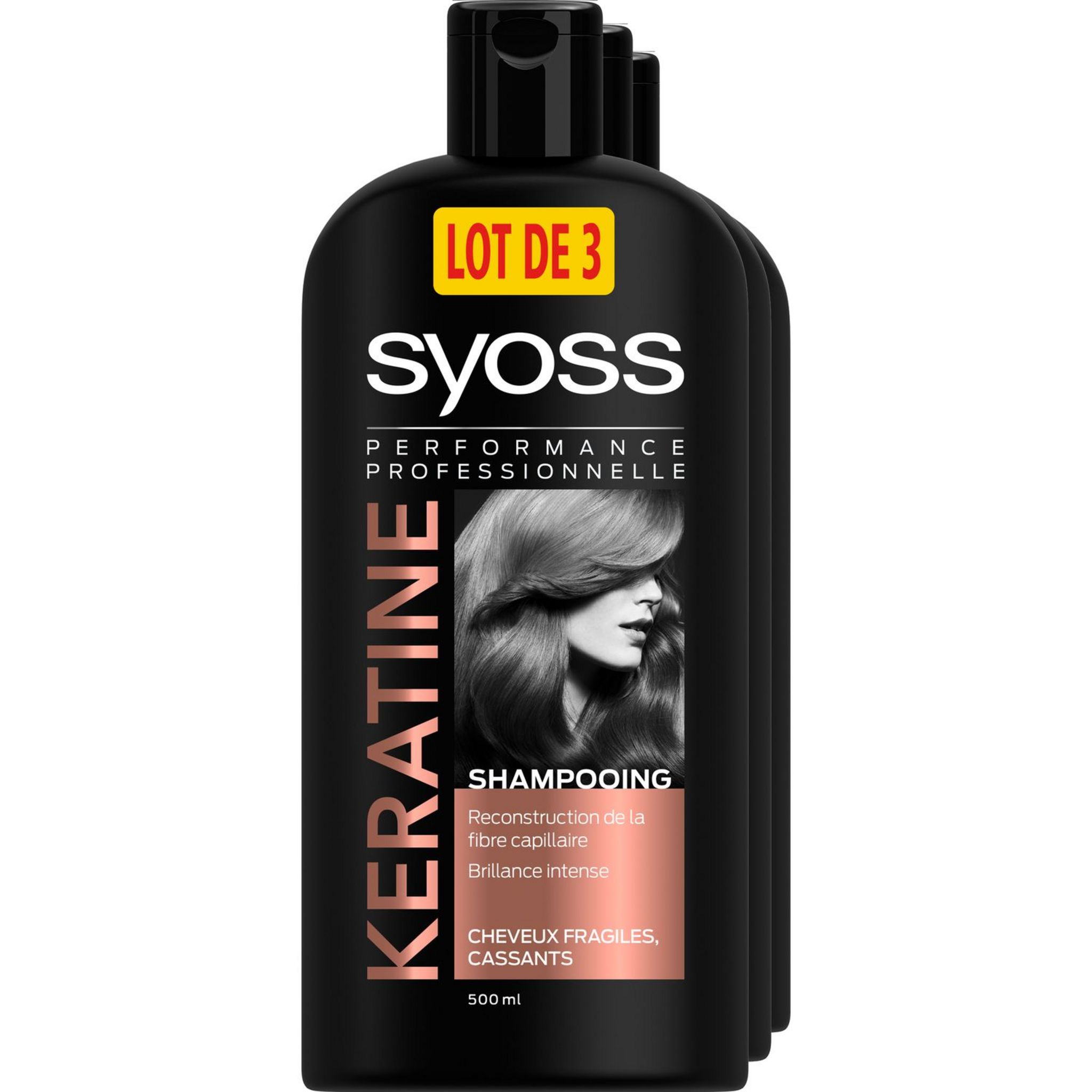 SYOSS Shampooing pour cheveux fragiles et cassants à la kératine ...