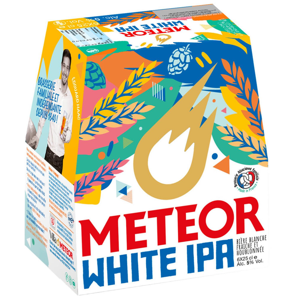 METEOR Bière blanche IPA 5% pack bouteilles 6x25cl