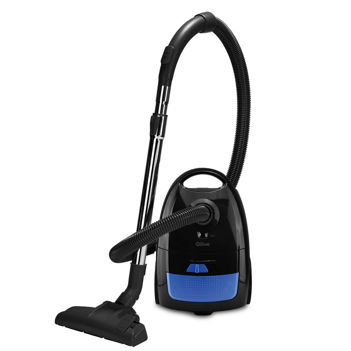 QILIVE Aspirateur traîneau avec sac Q.5468 - Noir et Bleu