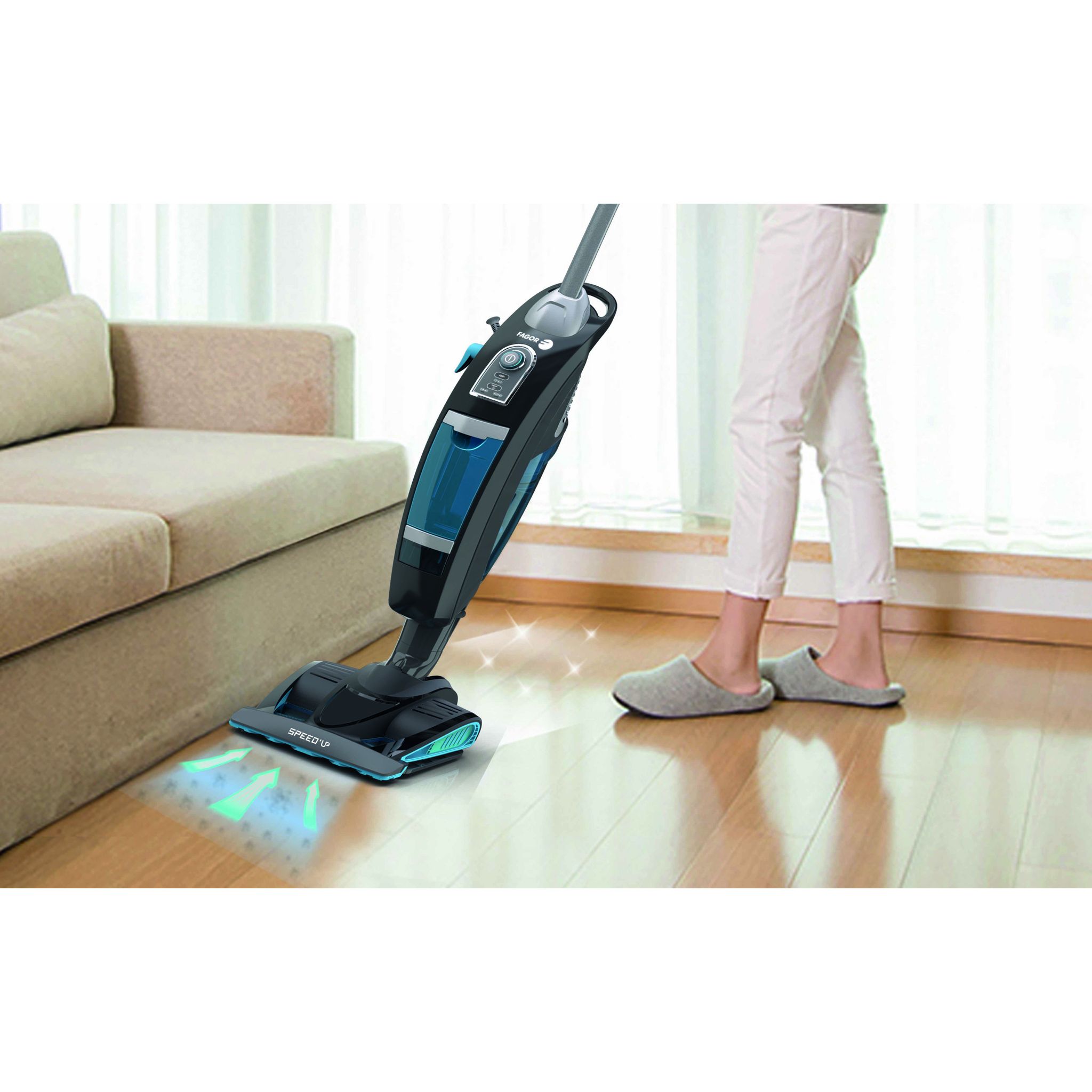 Voir la diapositive 11 : FAGOR Balai vapeur FG1508N - 1600 W, Autonomie vapeur 35 Minutes