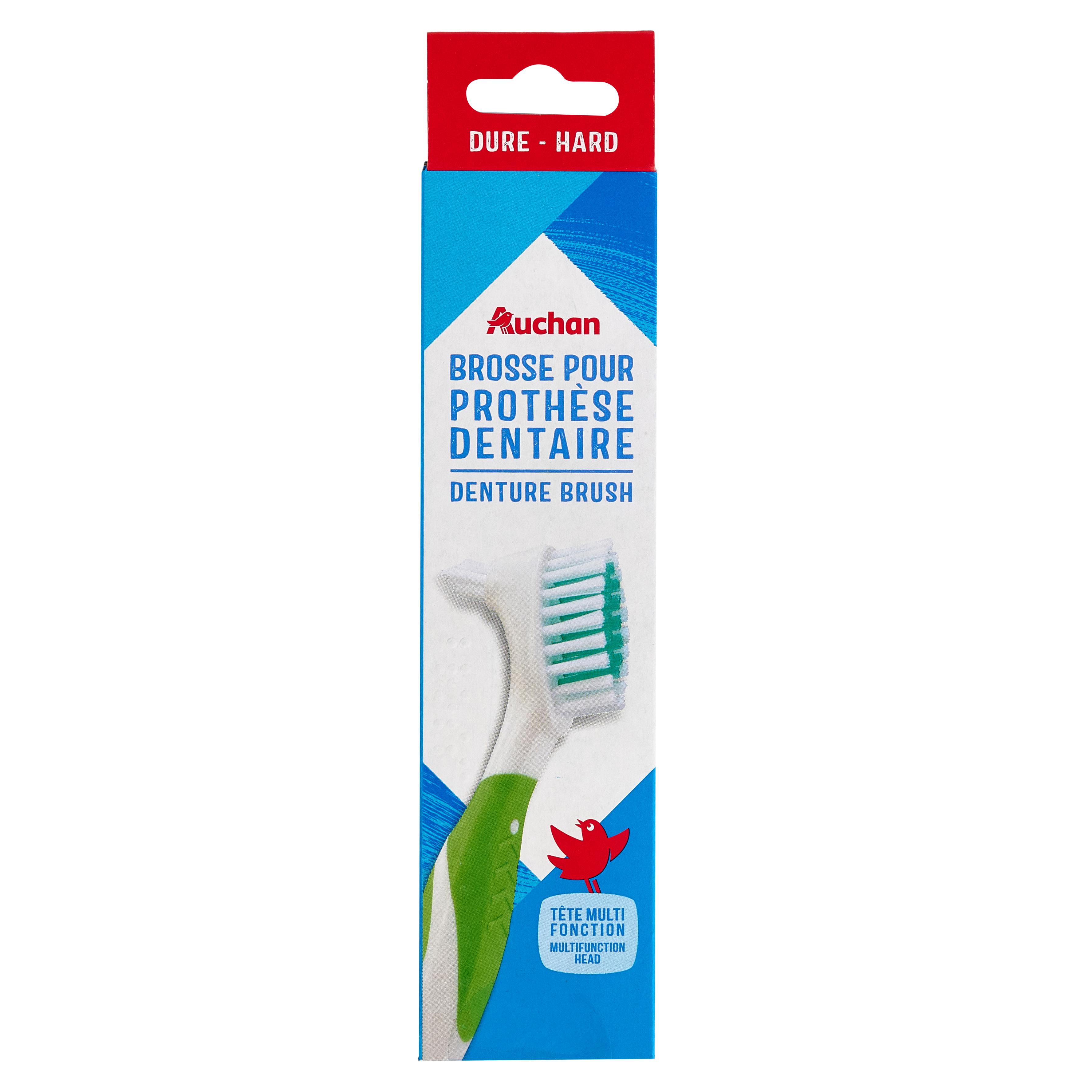 Voir la diapositive 2 : AUCHAN Brosse pour prothèse dentaire 1 brosse
