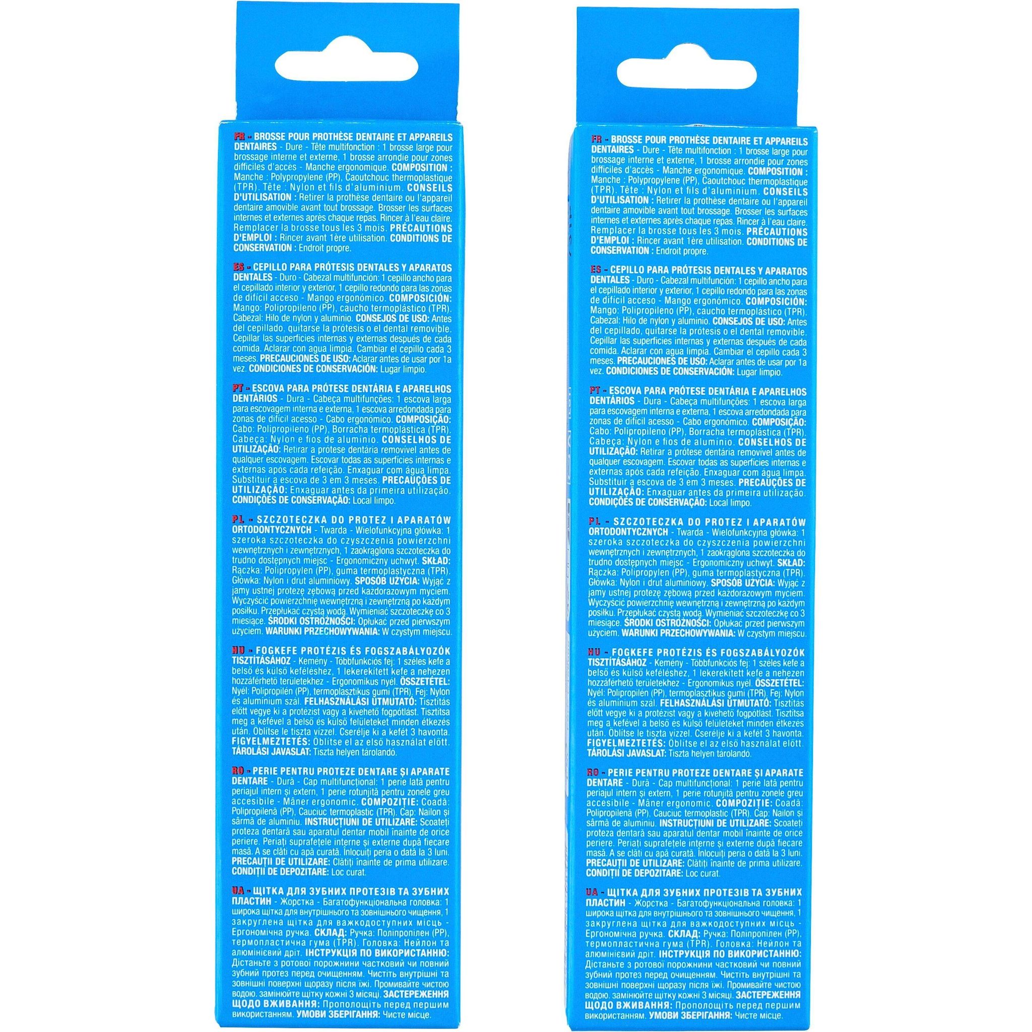 Voir la diapositive 2 : AUCHAN Brosse pour prothèse dentaire 1 brosse