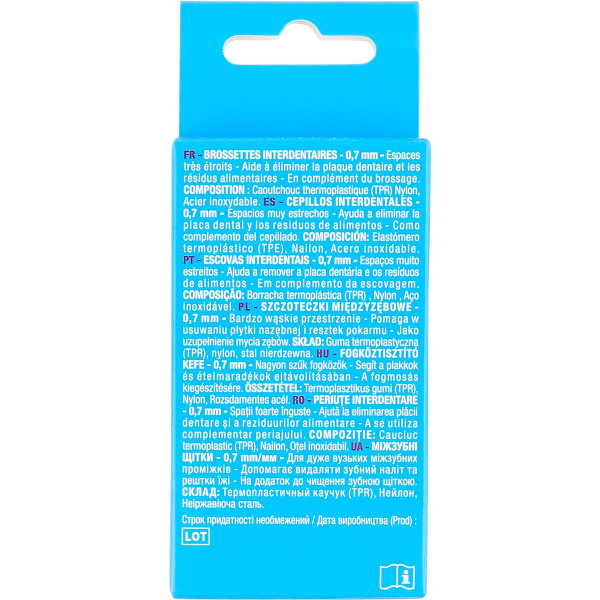 AUCHAN Brossettes interdentaires 0,7mm 5 brossettes